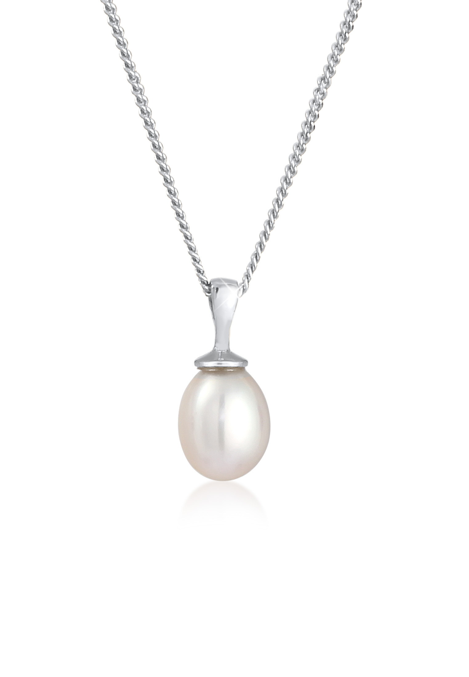 Halskette | Süßwasserperle | 925 Sterling Silber vergoldet