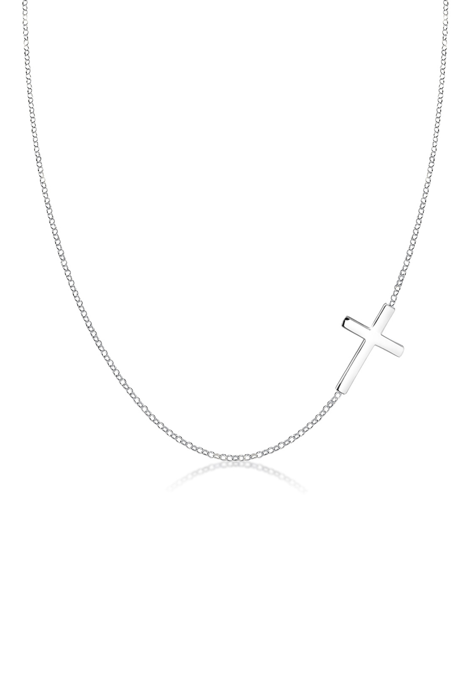 Halskette Kreuz Basic | 925 Sterling Silber vergoldet