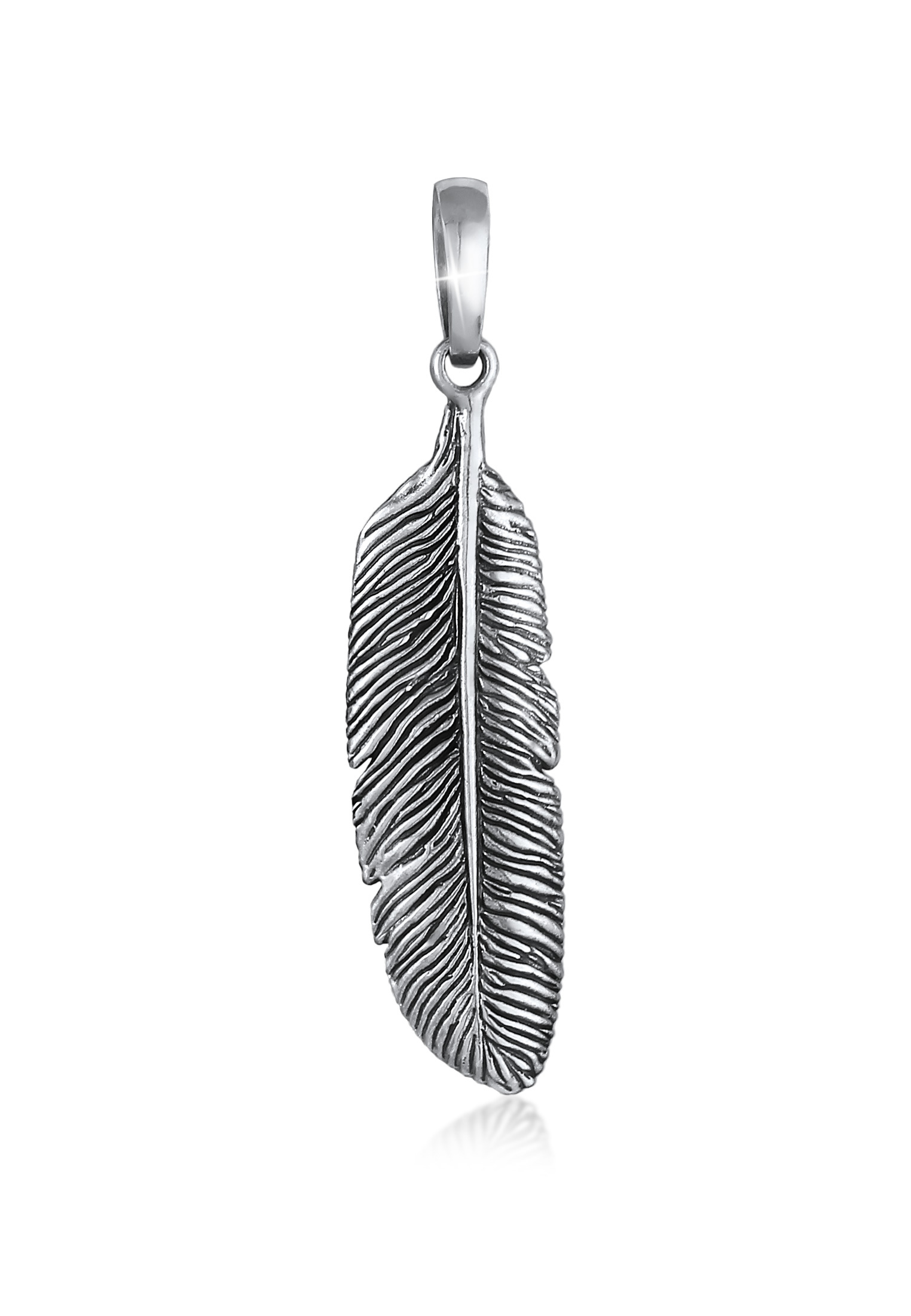 Anhänger Feder | 925er Sterling Silber