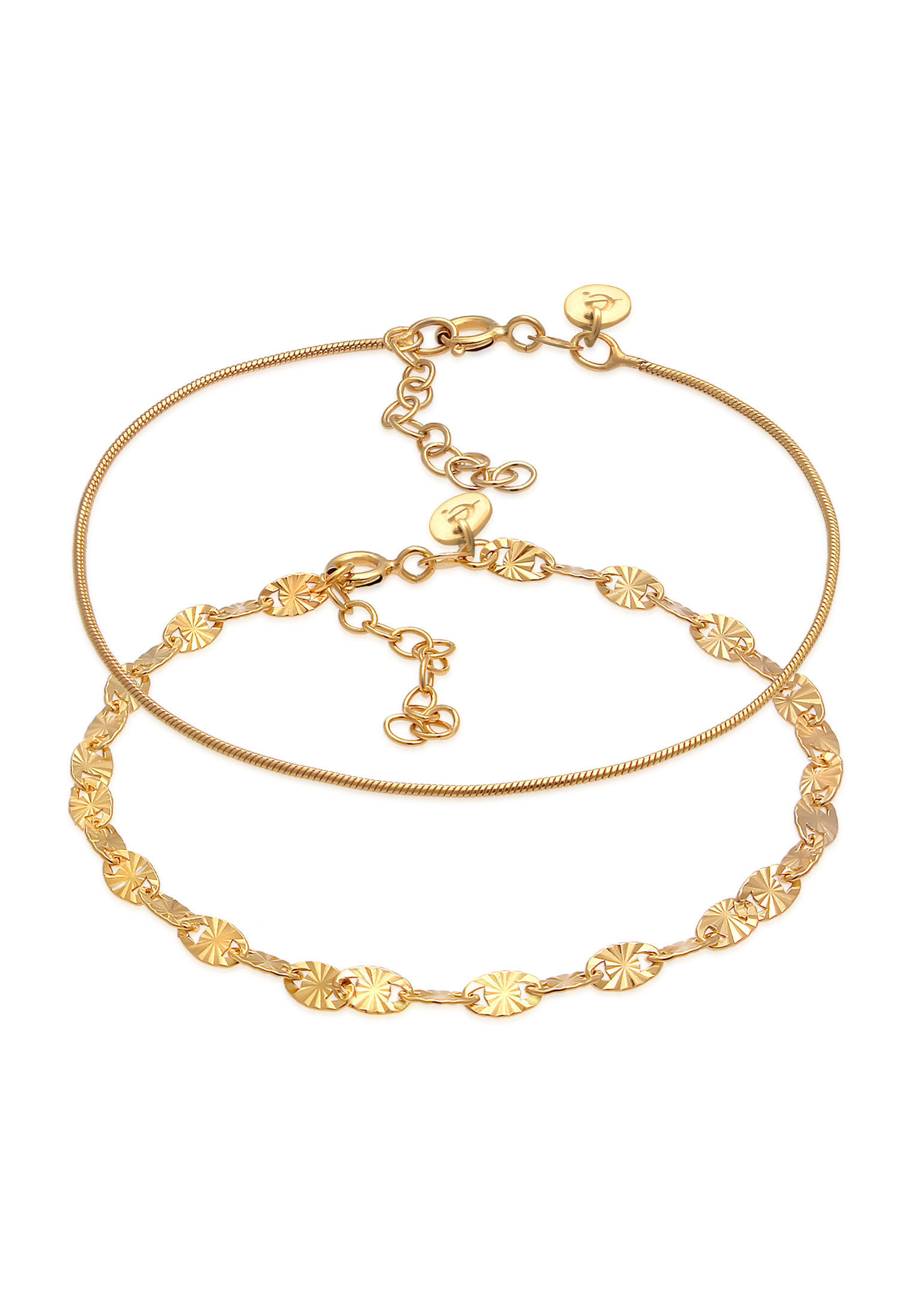 Schlangen-Armbandset | 925er Sterling Silber