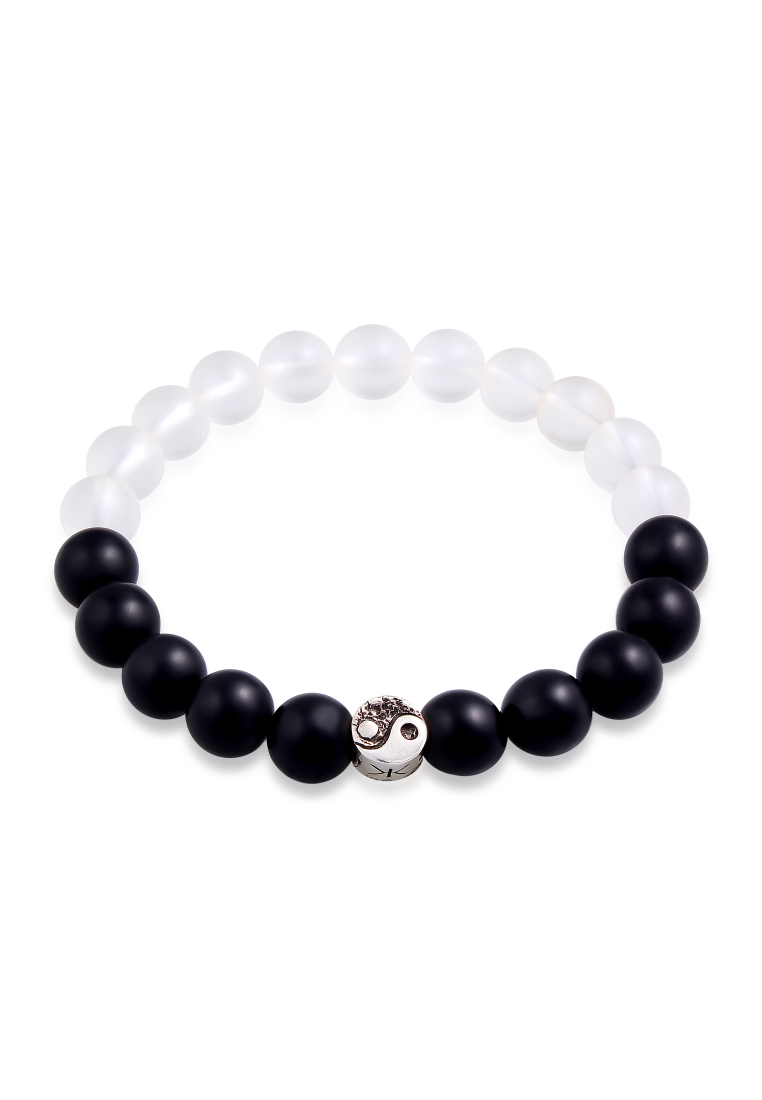 Armband Yin Yang Beads | Onyx (Schwarz) | 925er Sterling Silber