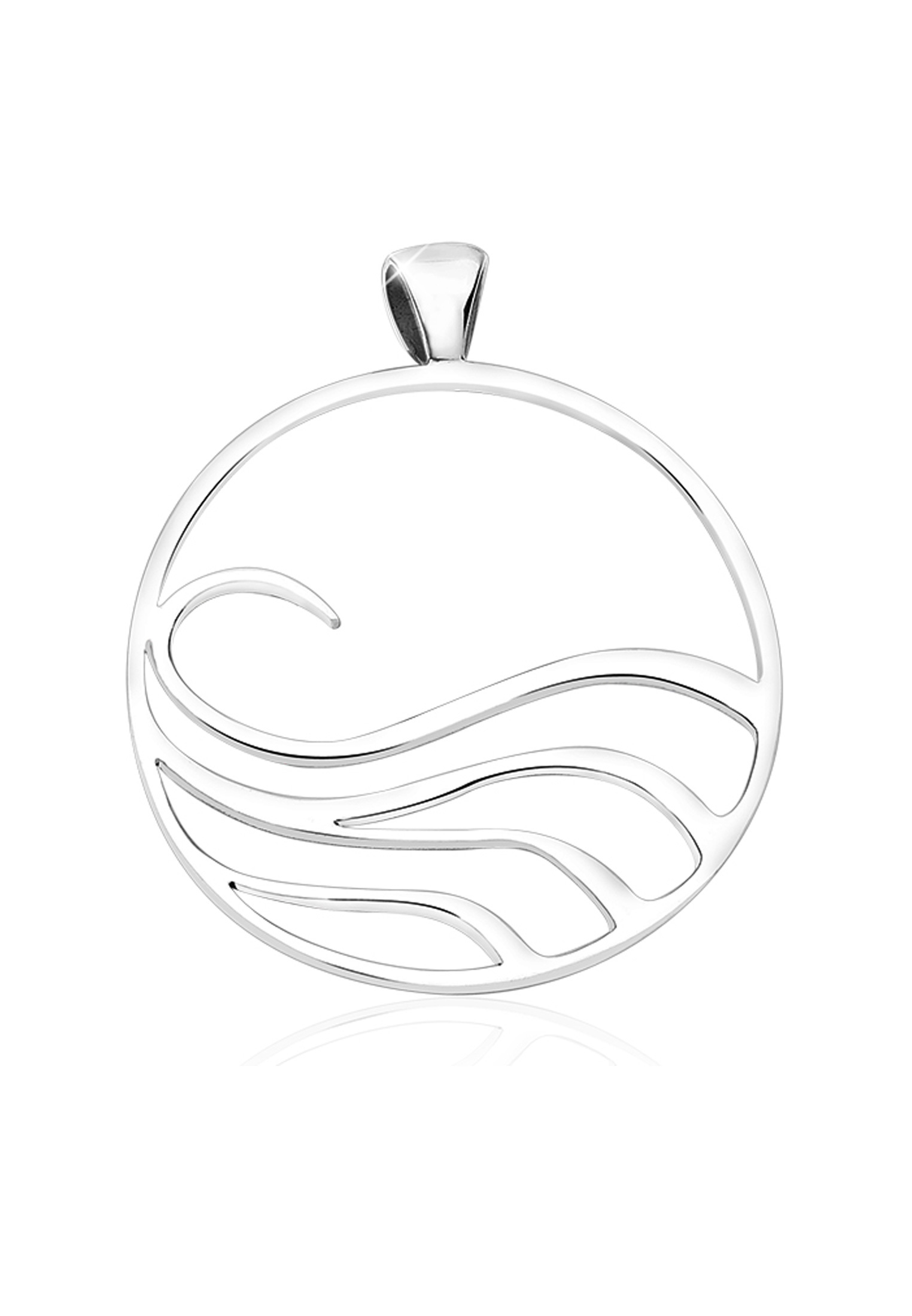 Anhänger Welle | 925er Sterling Silber