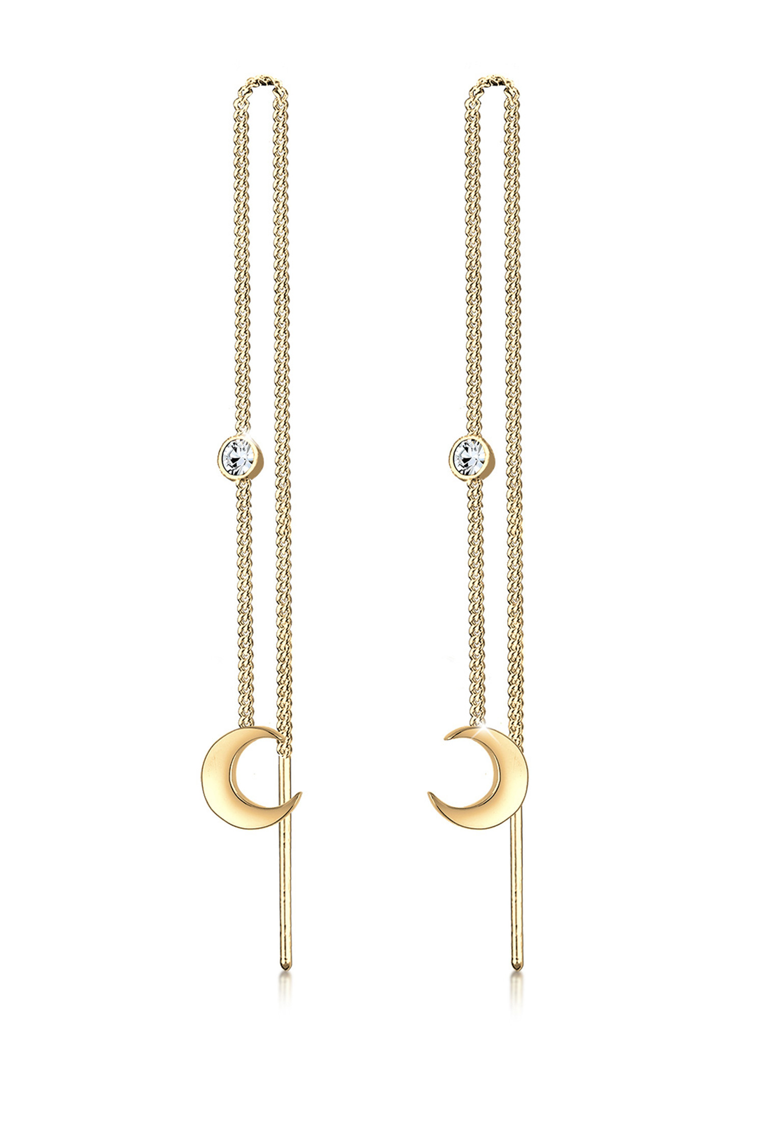Ohrhänger Astro | Kristall ( Weiß ) | 925er Sterling Silber