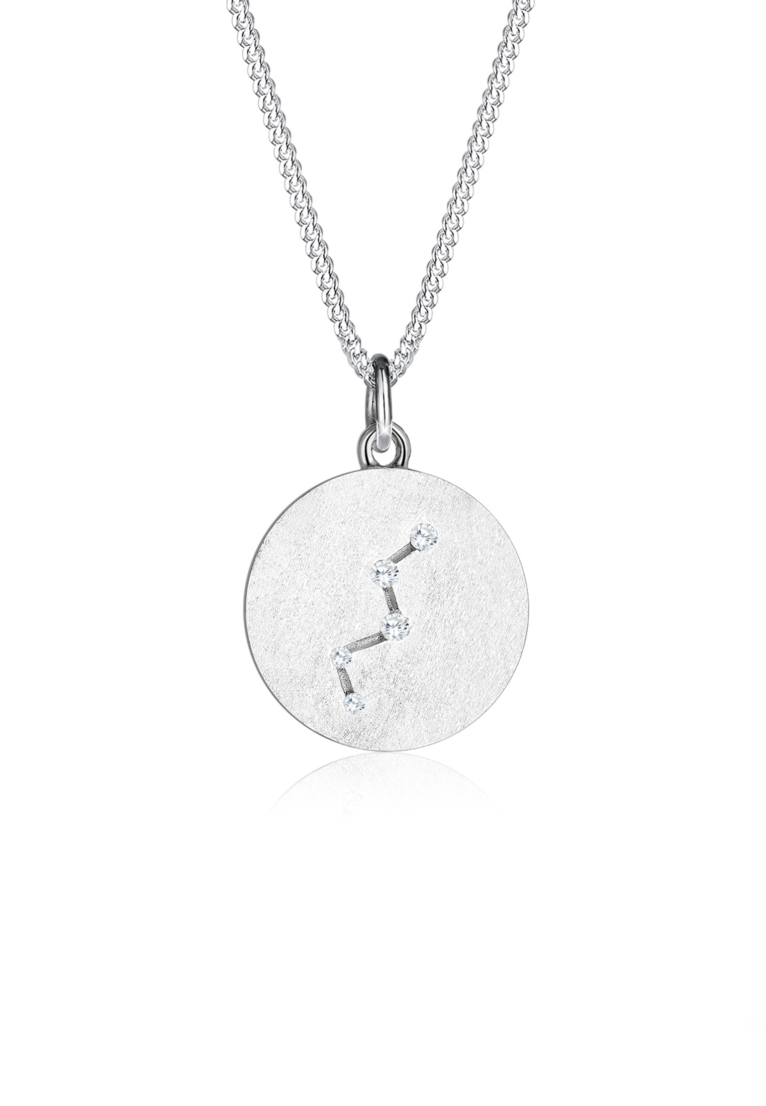 Halskette Astro | Zirkonia ( Weiß ) | 925er Sterling Silber