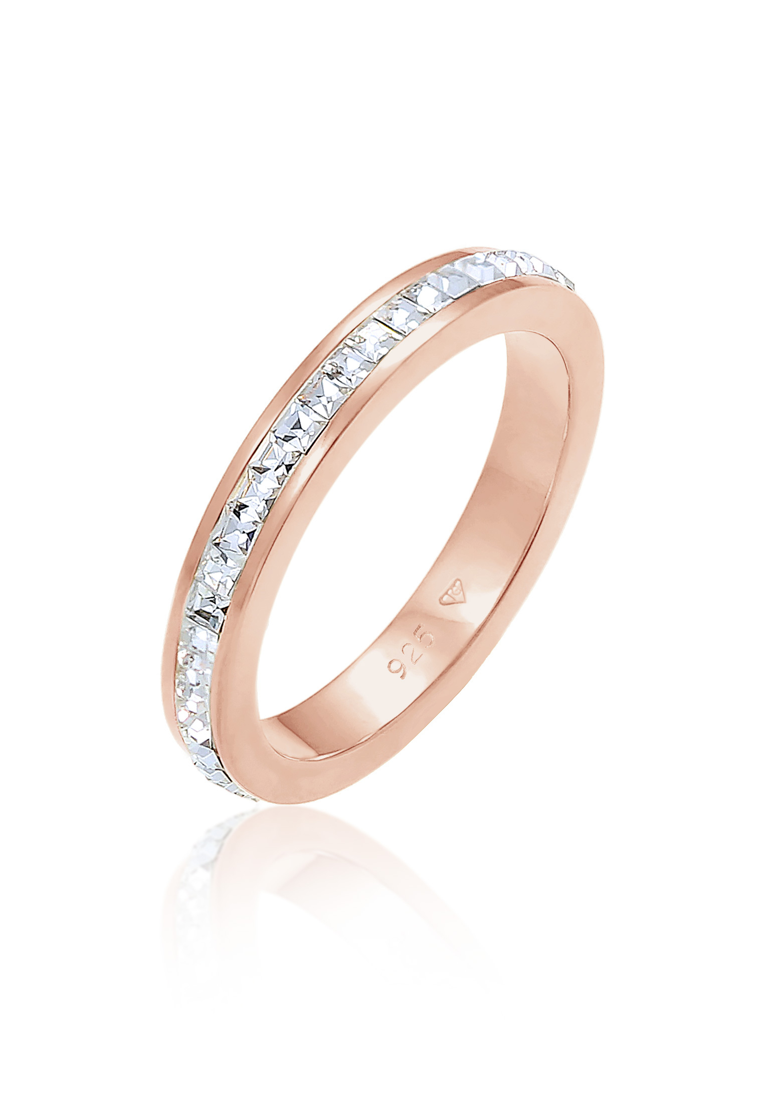 Bandring | Kristall ( Weiß ) | 925er Sterling Silber