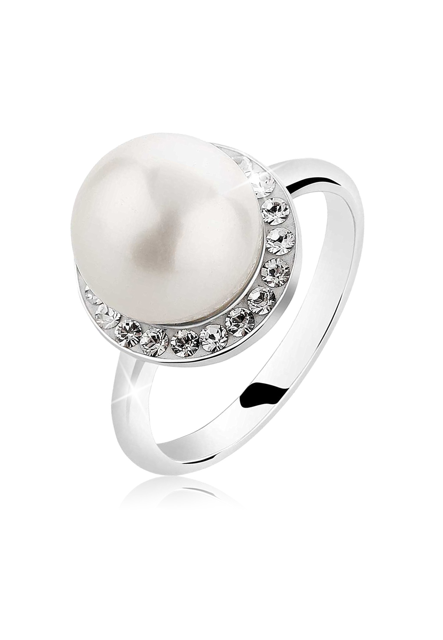 Ring | Kristall ( Weiß ) | 925er Sterling Silber