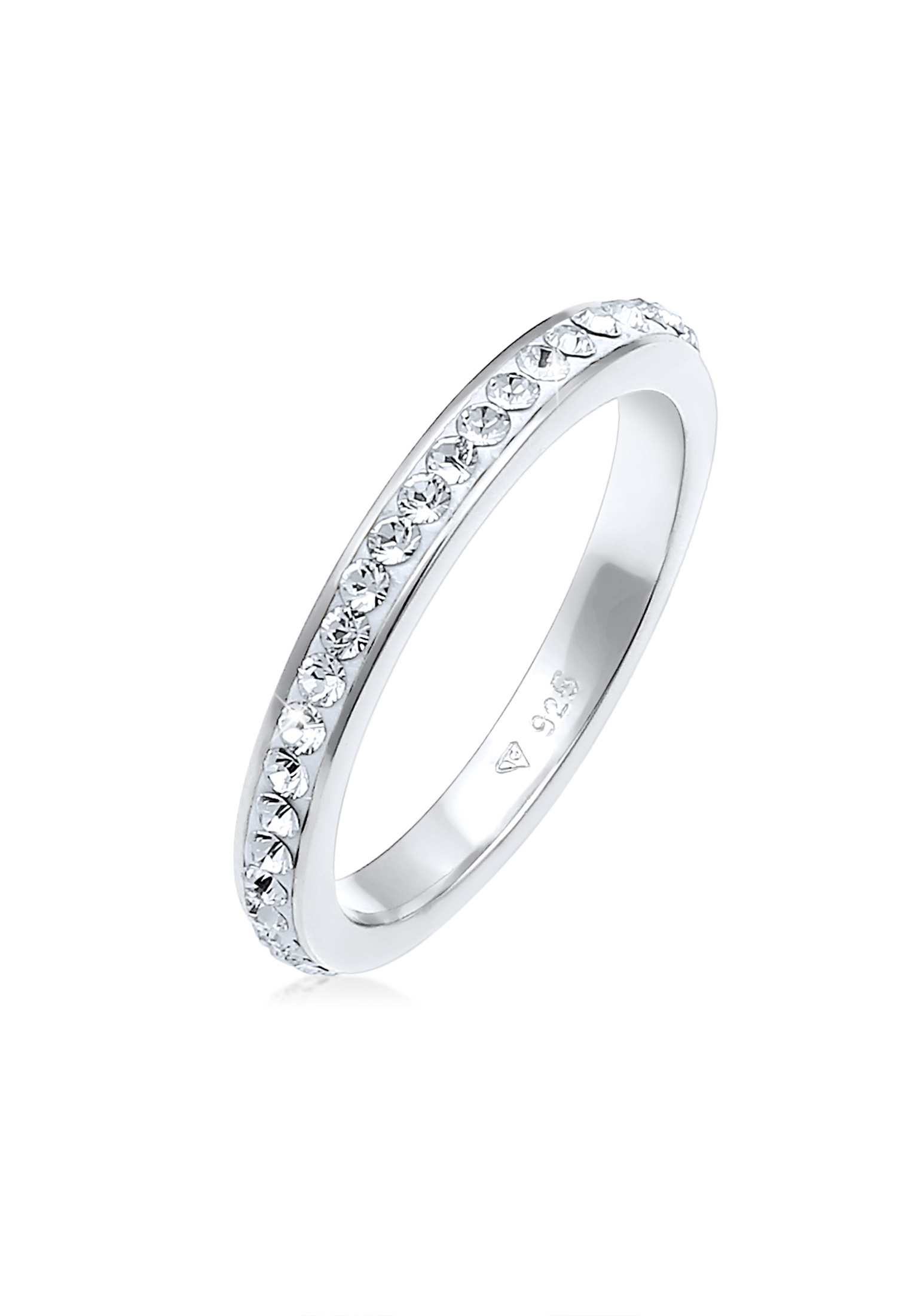 Bandring | Kristall ( Weiß ) | 925er Sterling Silber