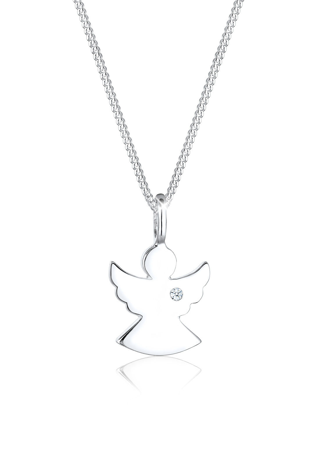 Halskette Engel | Diamant ( Weiß, 0,015 ct ) | 925er Sterling Silber