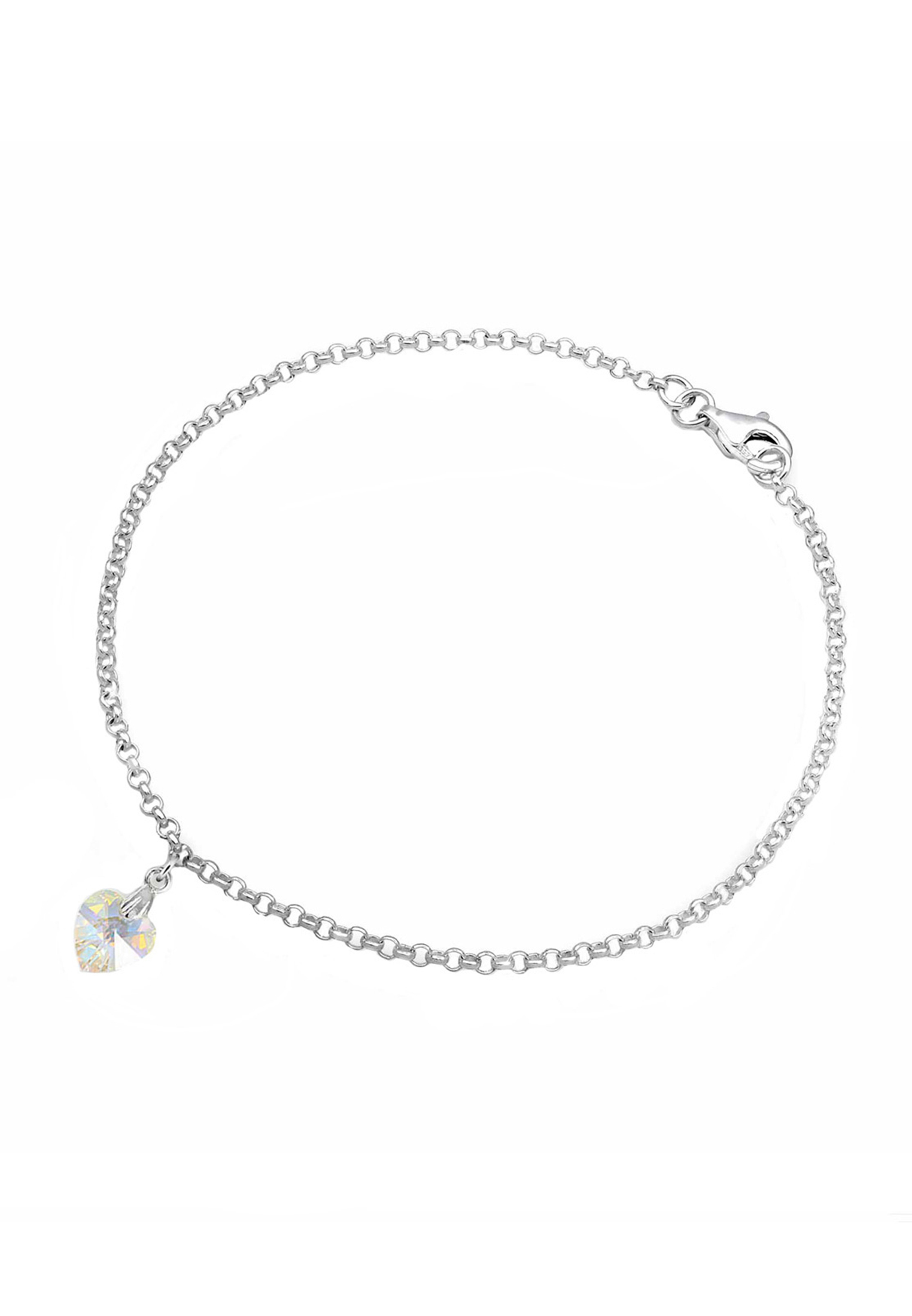Armband Herz | Kristall ( Weiß ) | 925er Sterling Silber