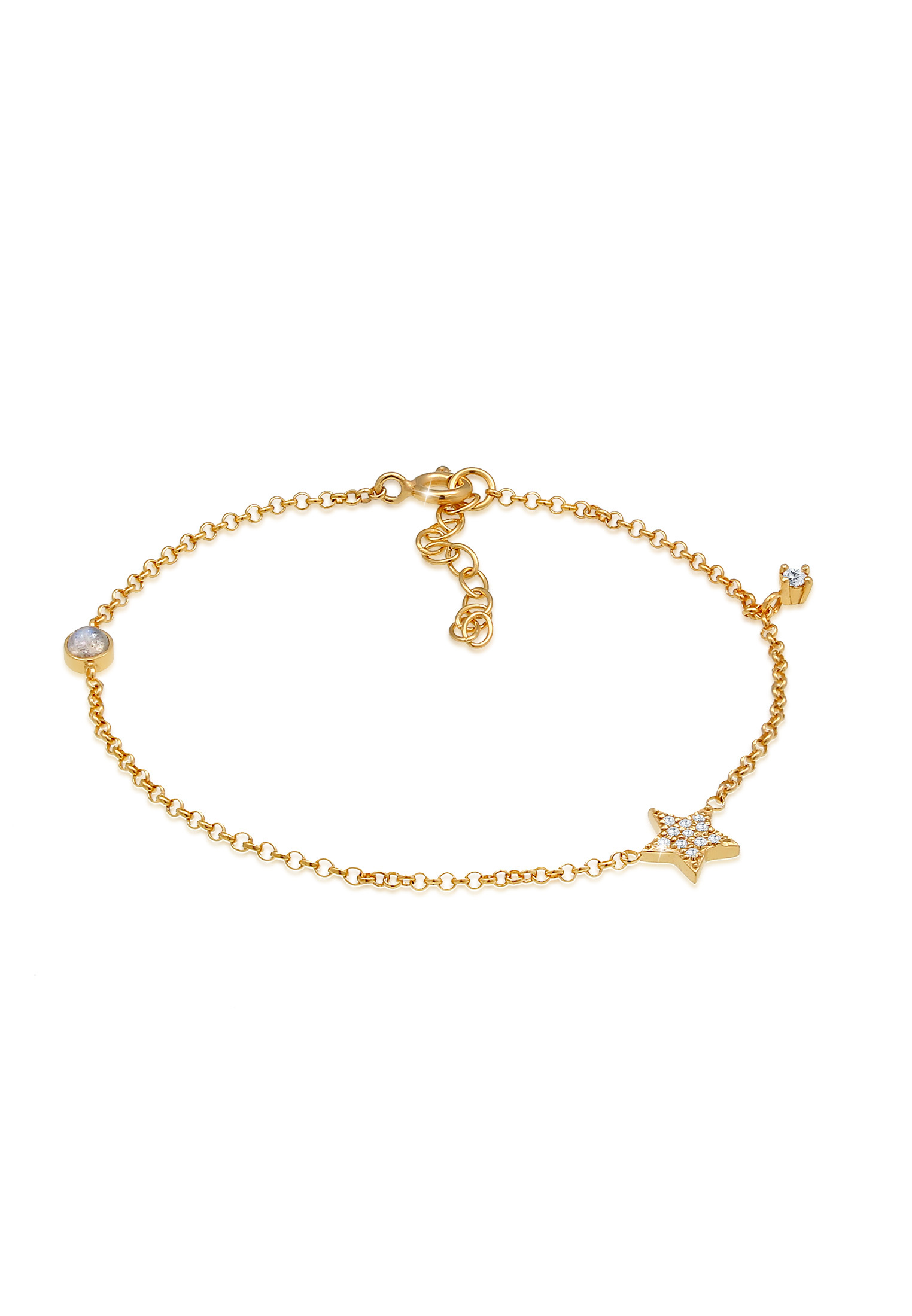Armband Astro | Labradorit ( Grau ) | 925er Sterling Silber