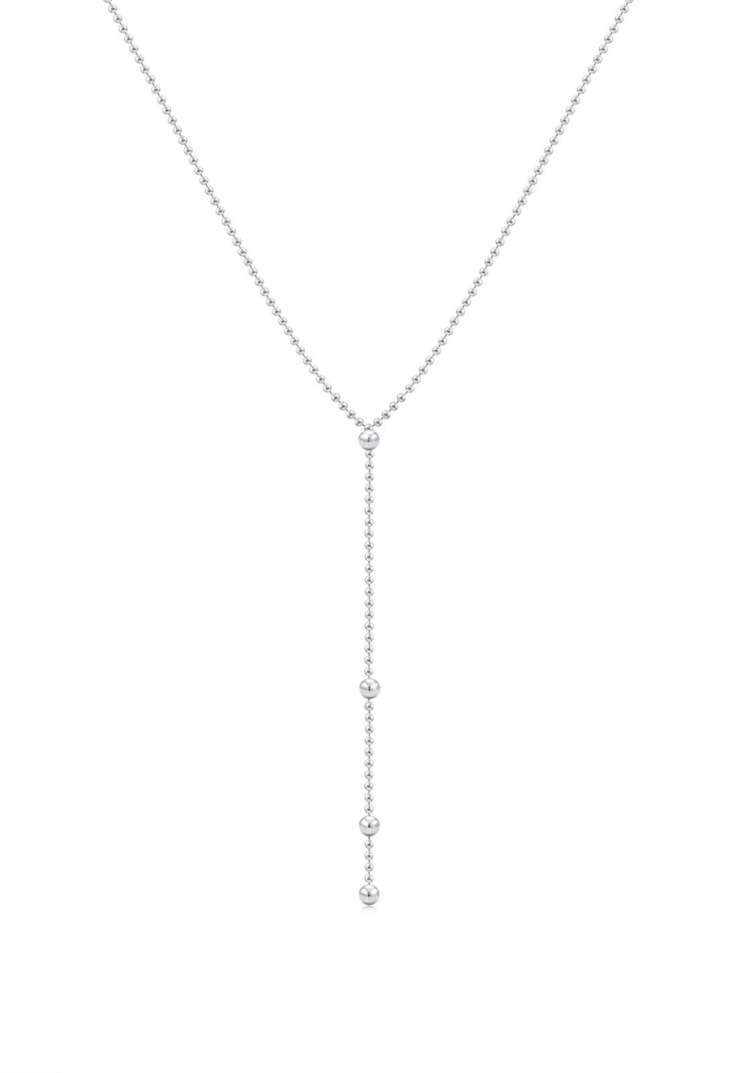 Kugel-Y-Halskette Geo | 925er Sterling Silber