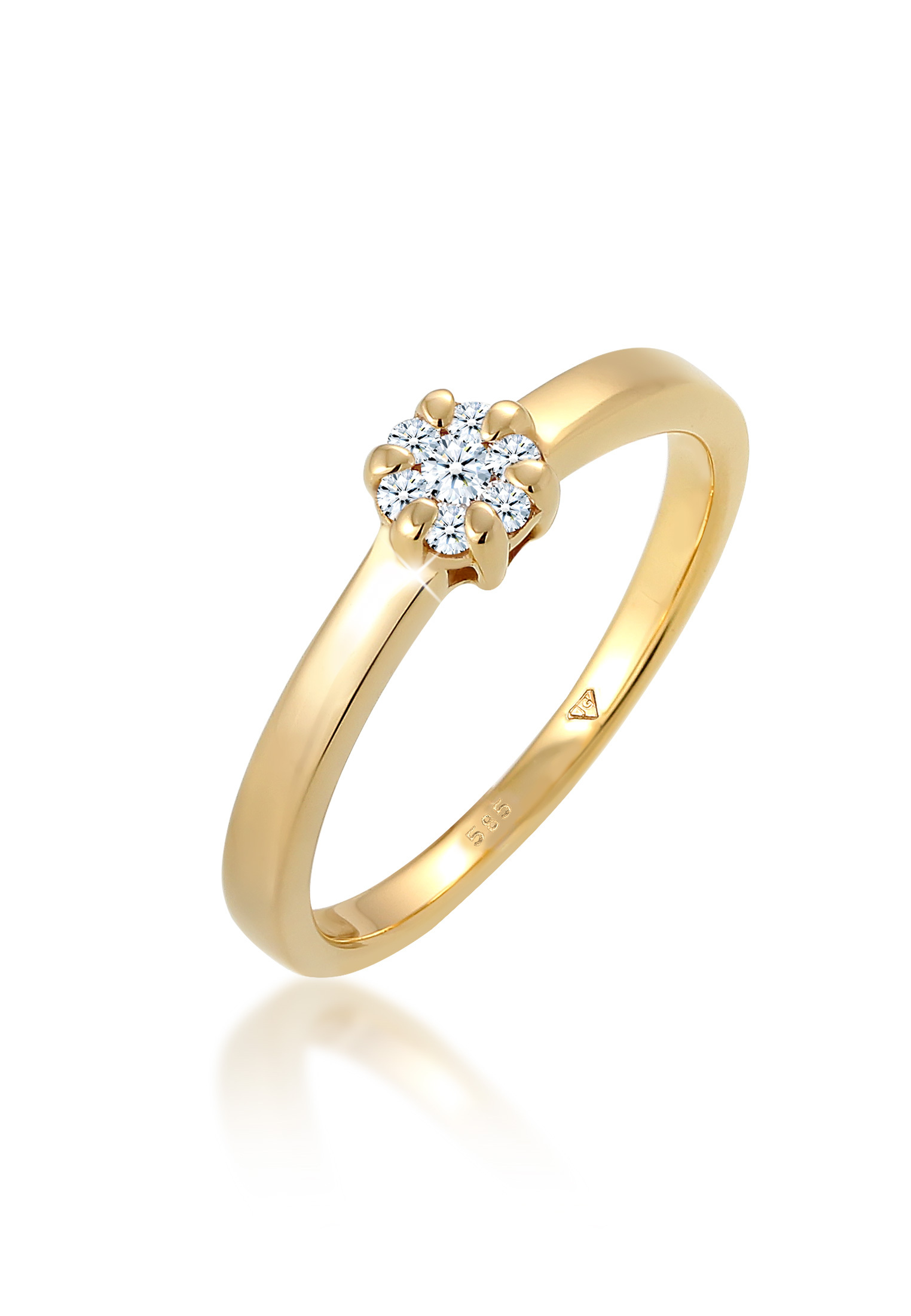 docena Sinceridad Perpetuo Solitaire Ring | Diamond (White, 0,12 ct) | 585 yellow gold | Engagement Rings | Rings | Women | | JULIE & GRACE English docena Sinceridad Perpetuo Solitaire Ring | Diamond (White, 0,12 ct) | 585 yellow gold | Engagement Rings | Rings | Women | | JULIE & GRACE English