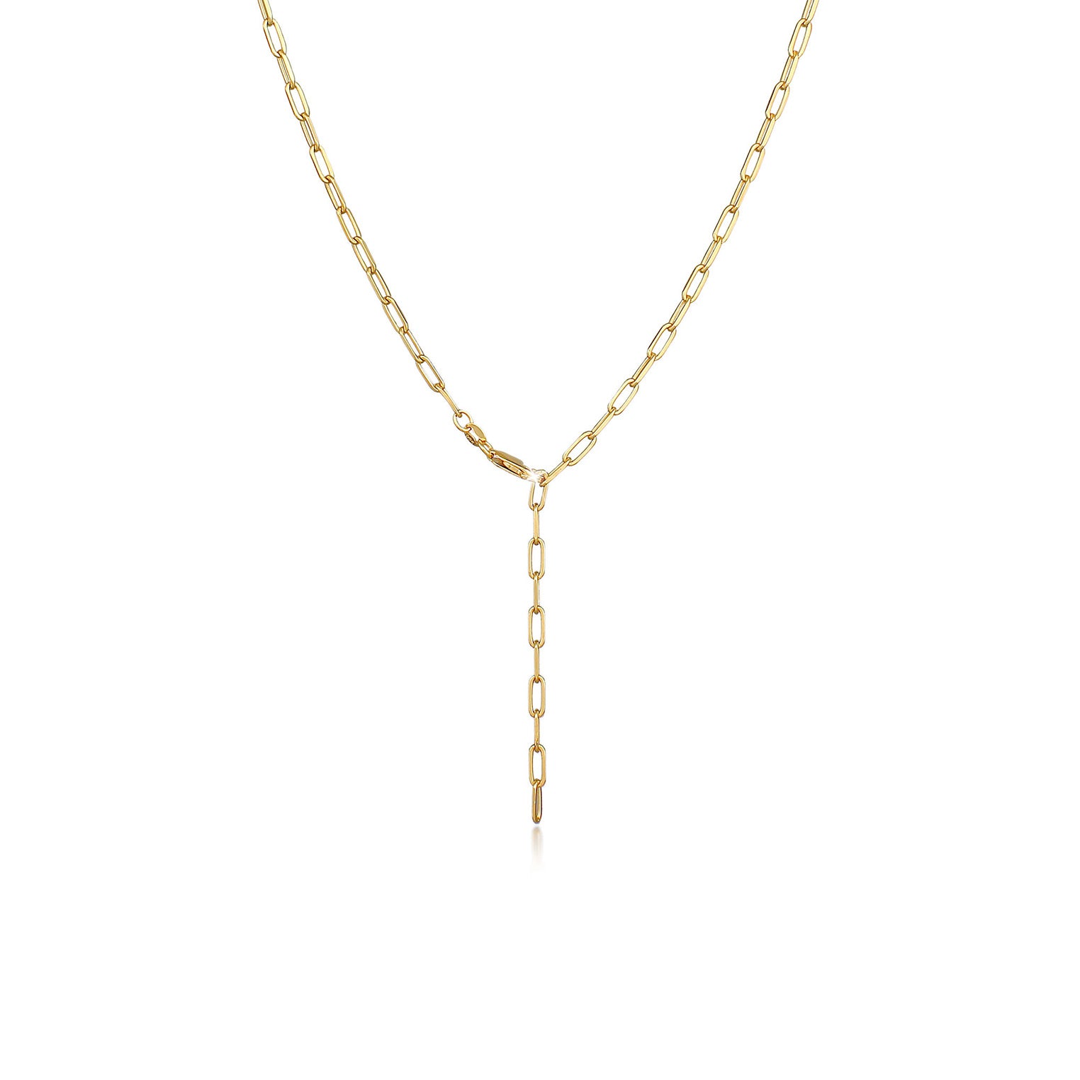 Layer-Halskette | Mondstein ( Weiß ) | 925 Sterling Silber vergoldet