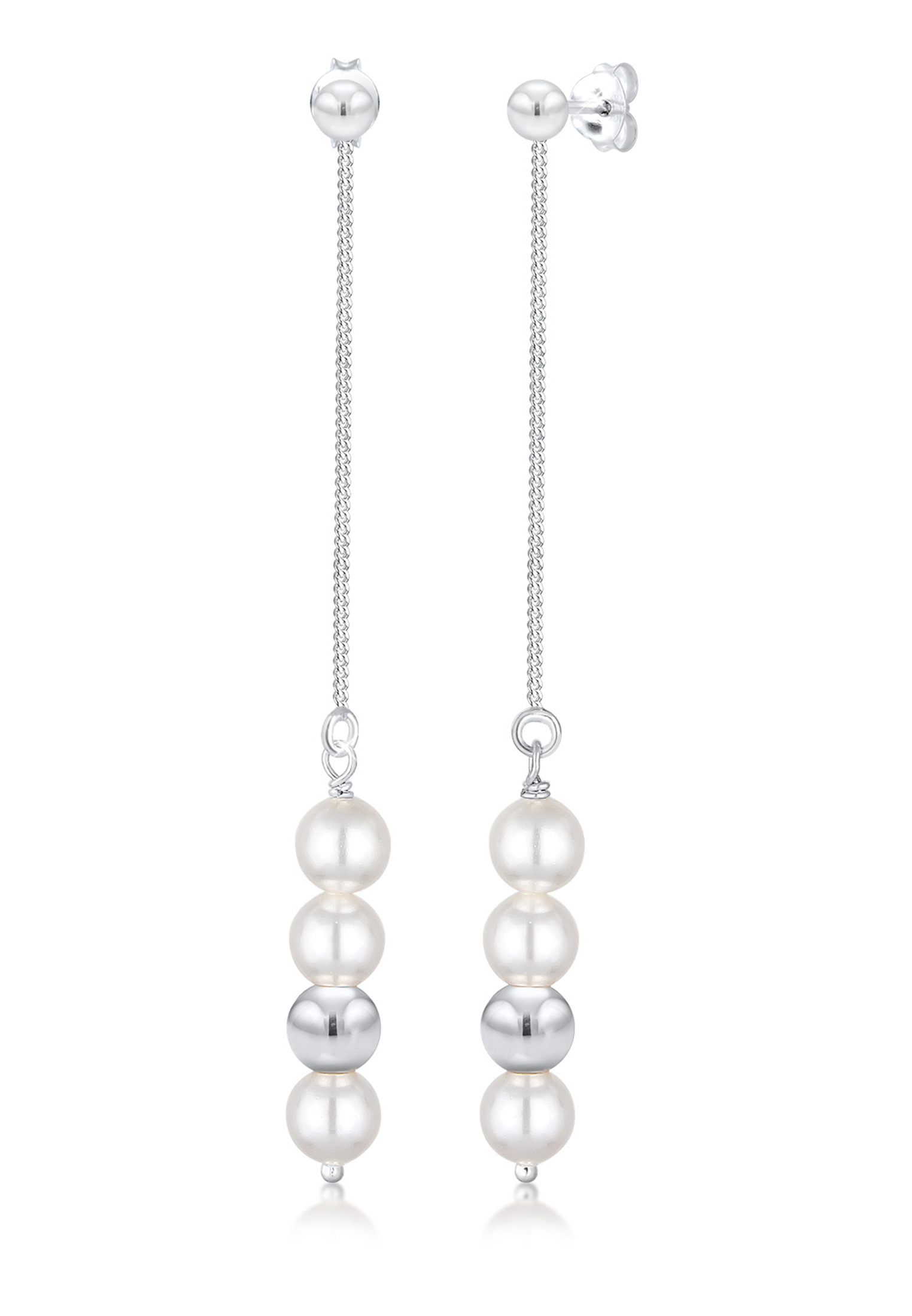 Ohrhänger Ear Chain | Perle | 925er Sterling Silber