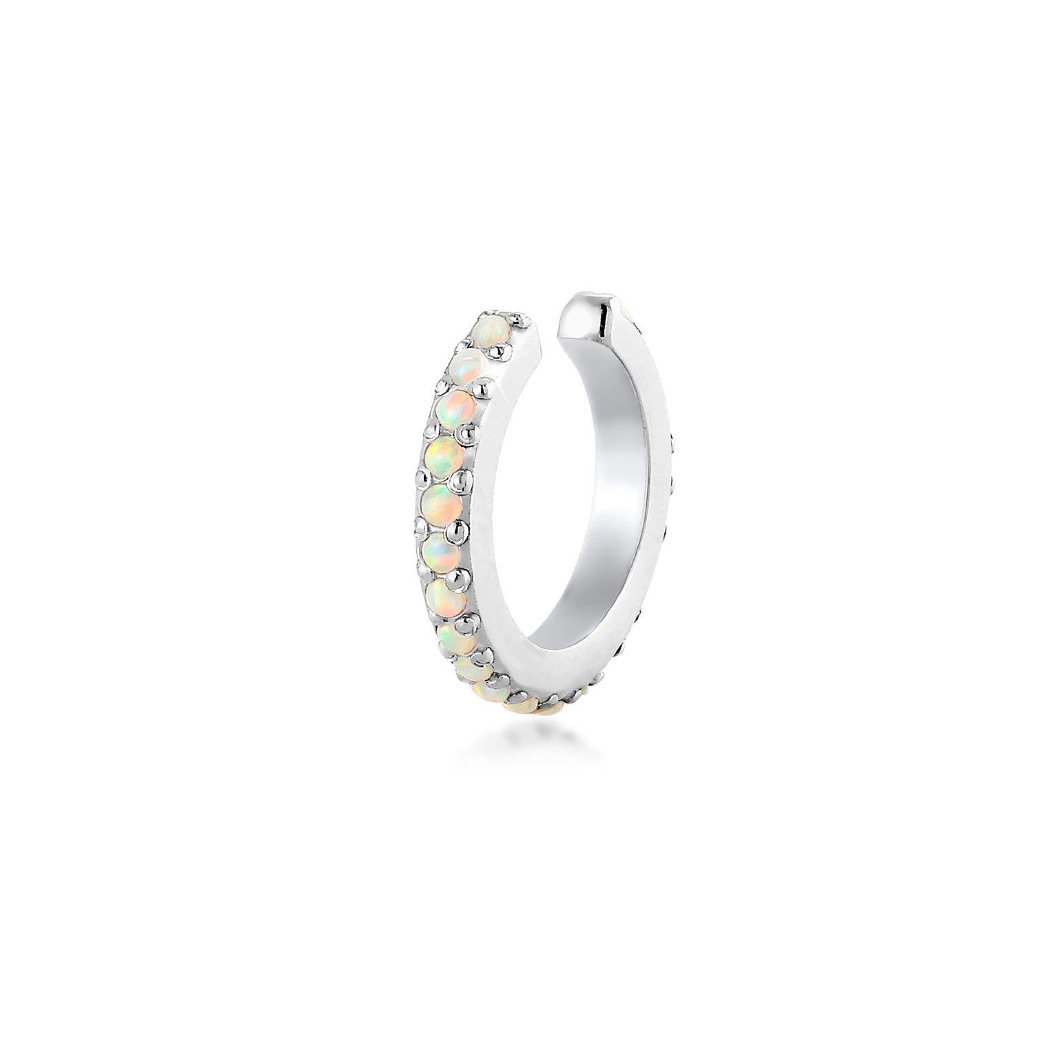 Earcuff | Opal ( Weiß ) | 925er Sterling Silber