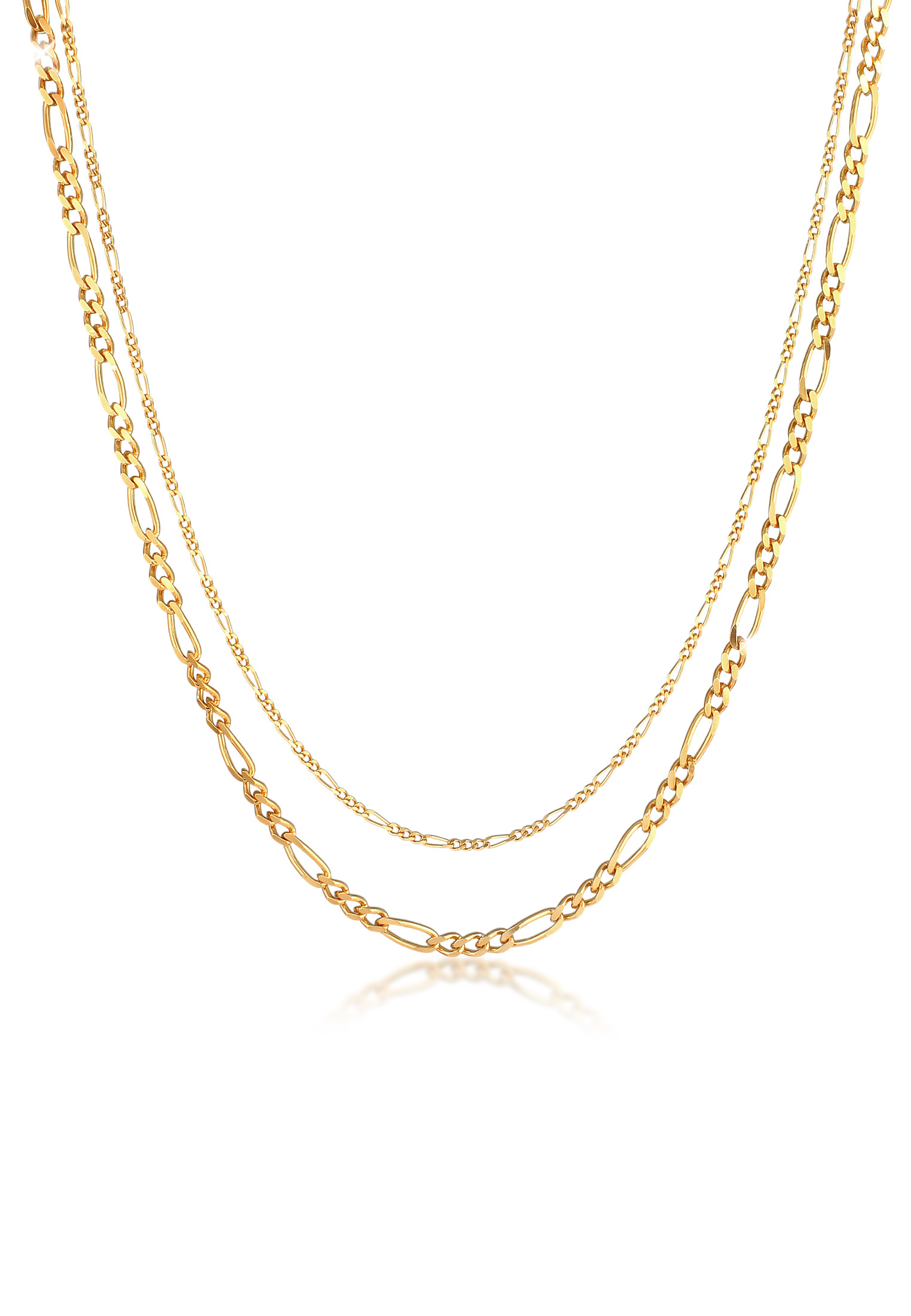 Figaro-Layer-Halskette | 925er Sterling Silber