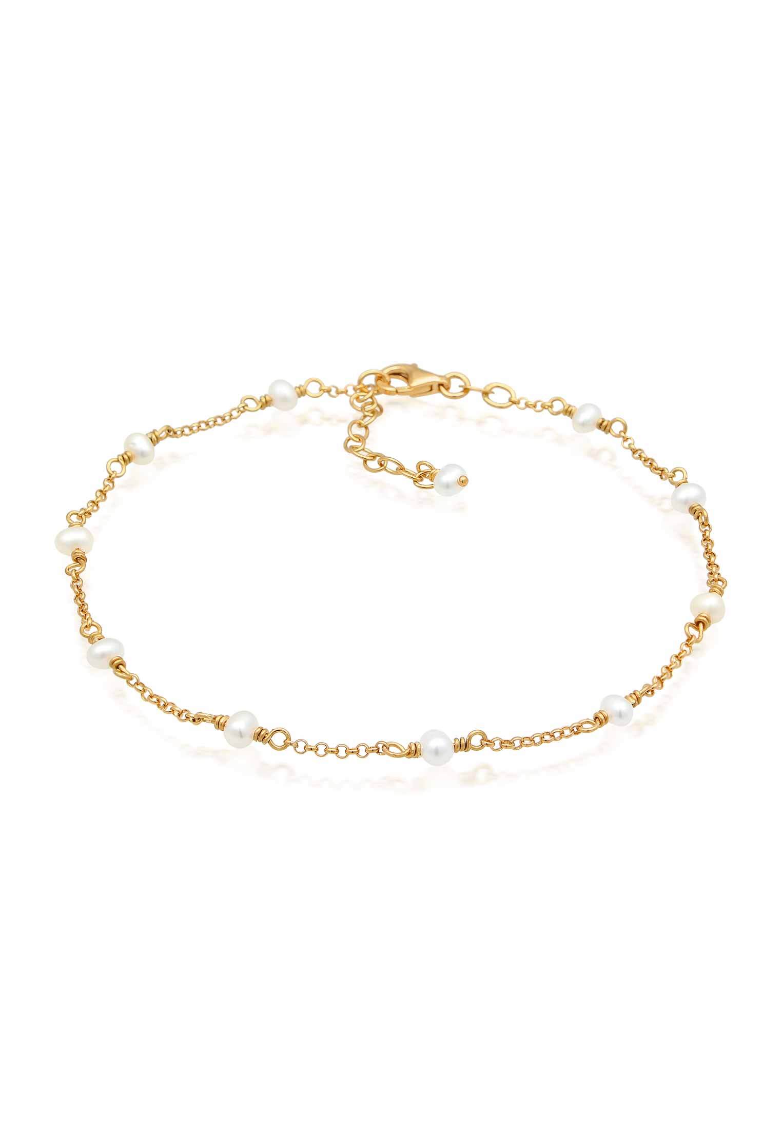 Fußkettchen | Süßwasserperle | 925er Sterling Silber