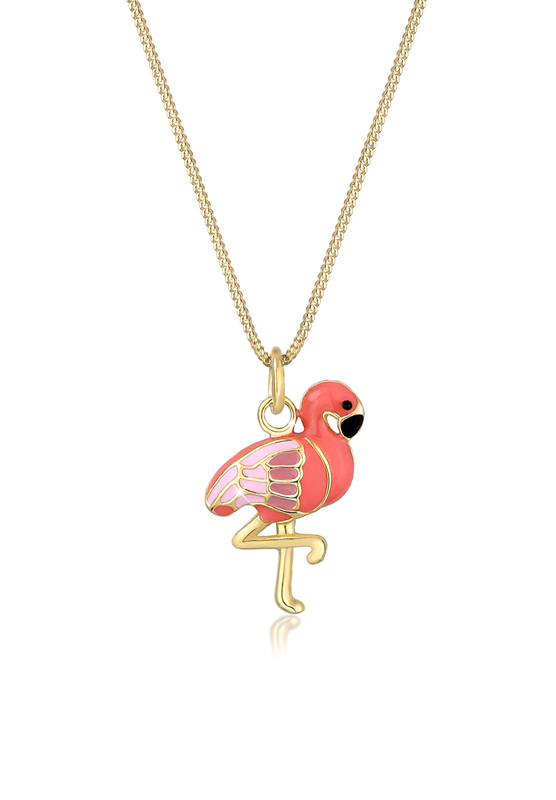 Halskette Flamingo | 925 Sterling Silber vergoldet