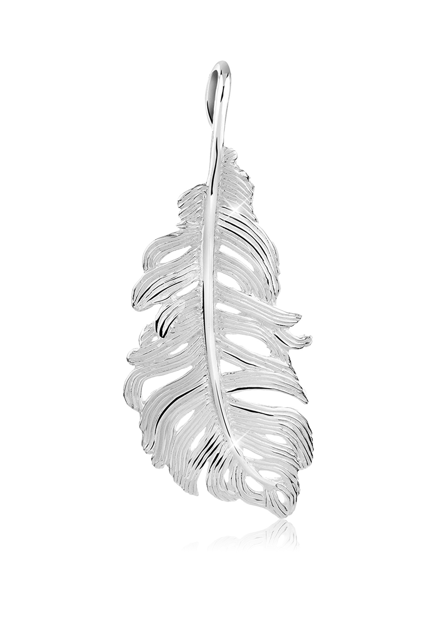 Anhänger Feder | 925er Sterling Silber