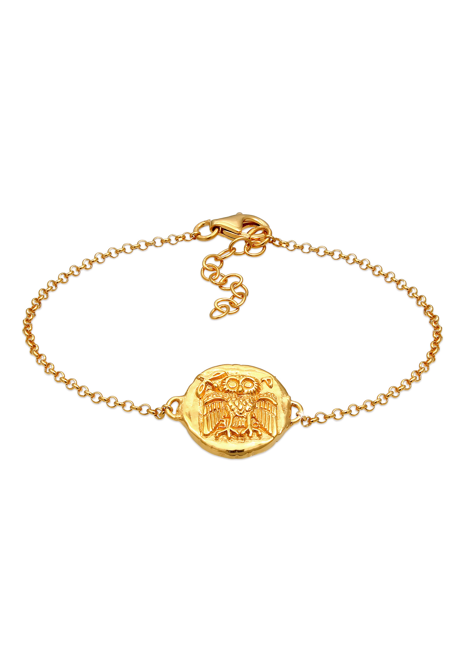 Armband Eule | 925 Sterling Silber vergoldet