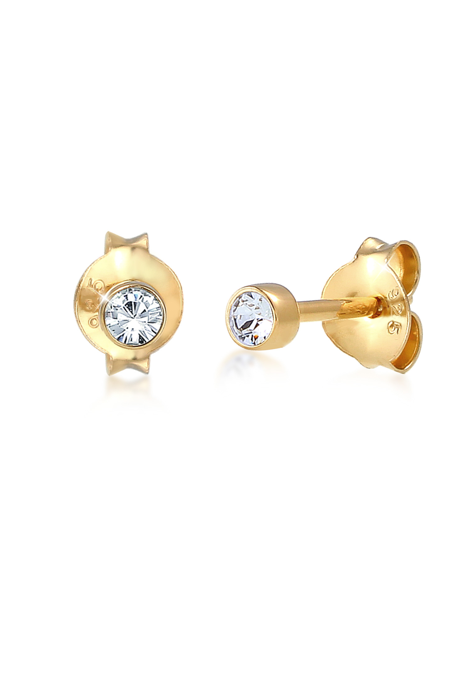 Ohrring | Kristall ( Violett ) | 925er Sterling Silber
