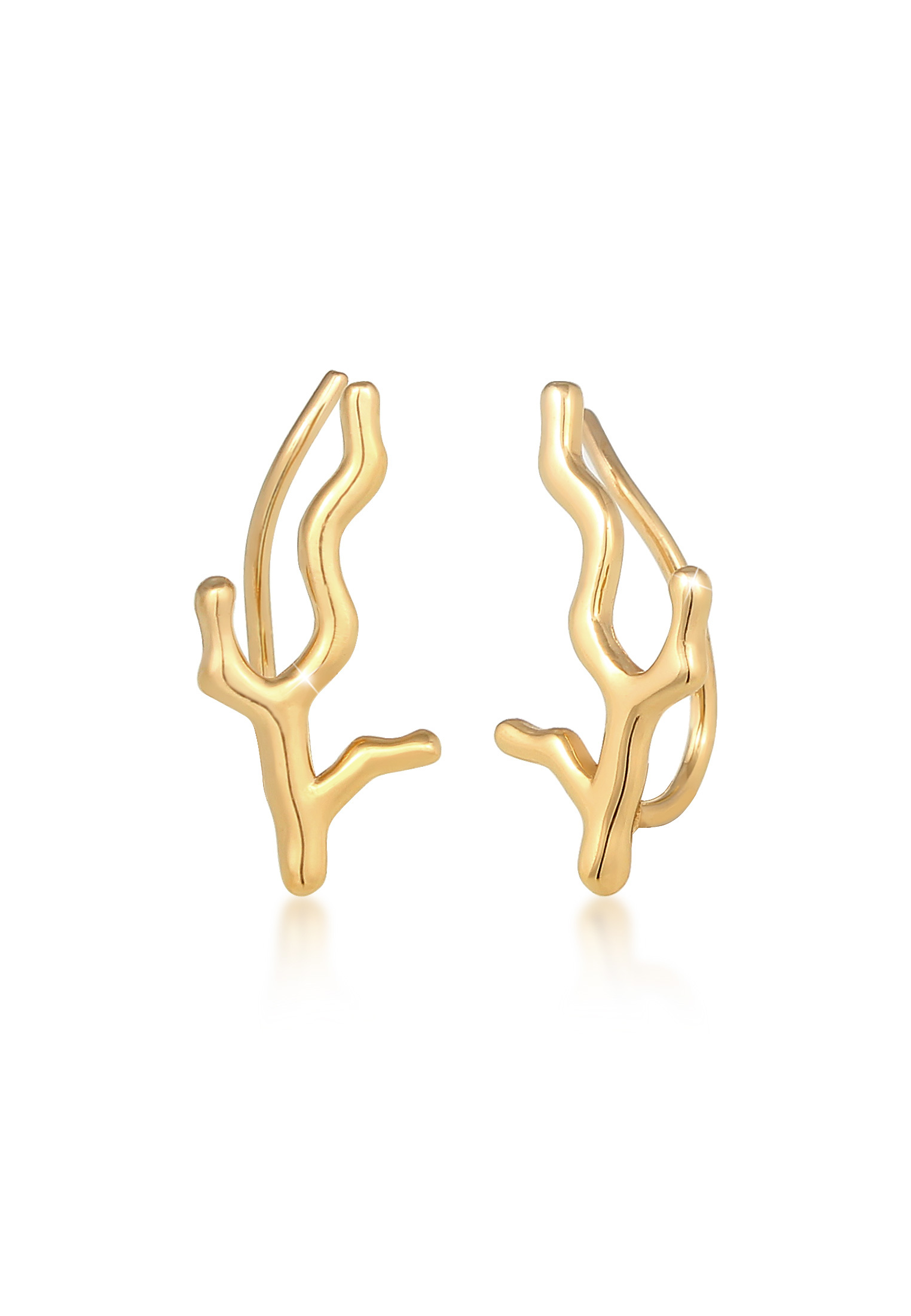 Ear Climber | 925 Sterling Silber vergoldet