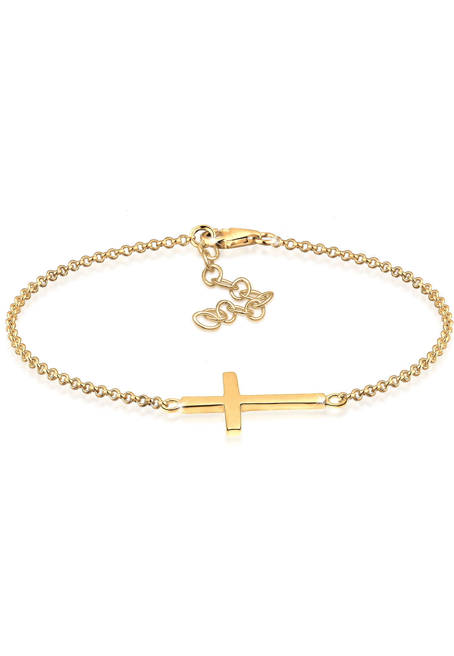 Armband Kreuz | 925 Sterling Silber Rosegold