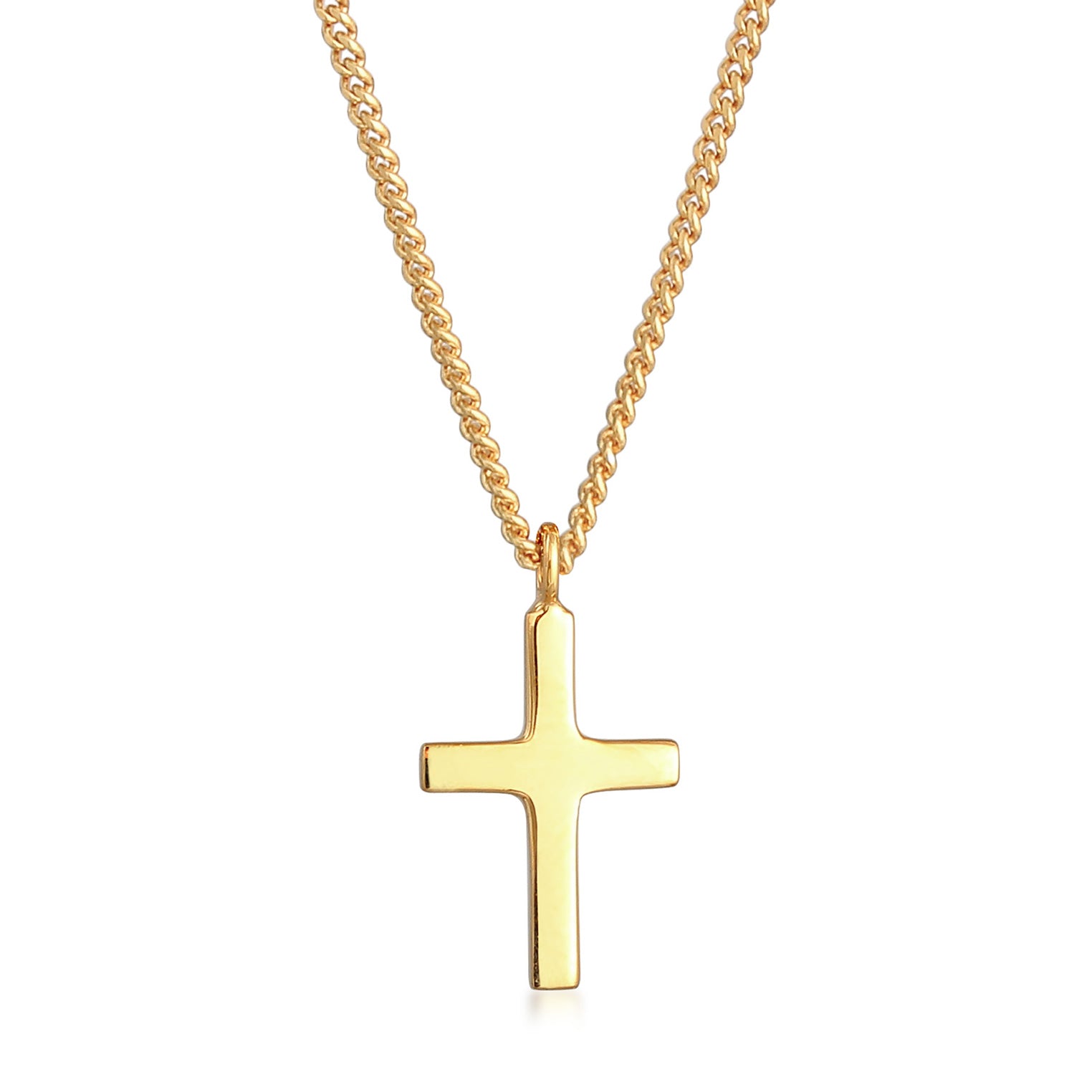 Halskette Kreuz | 375er Gelbgold