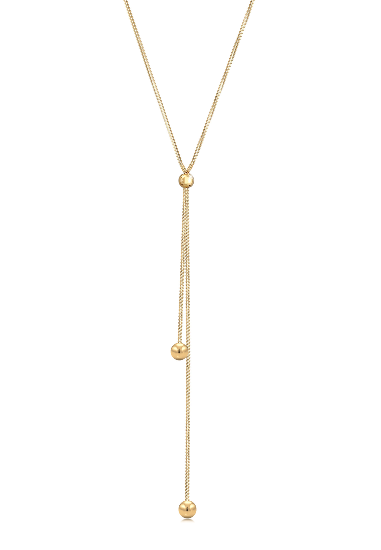 Y-Halskette Kugel Verstellbar | 925er Sterling Silber