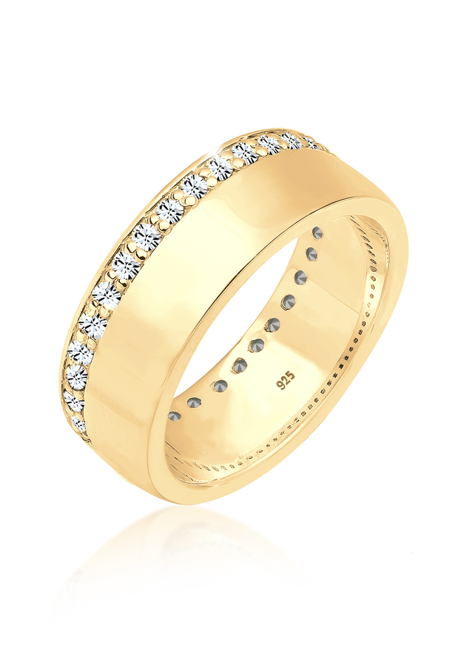 Bandring | Kristall ( Weiß ) | 925er Sterling Silber