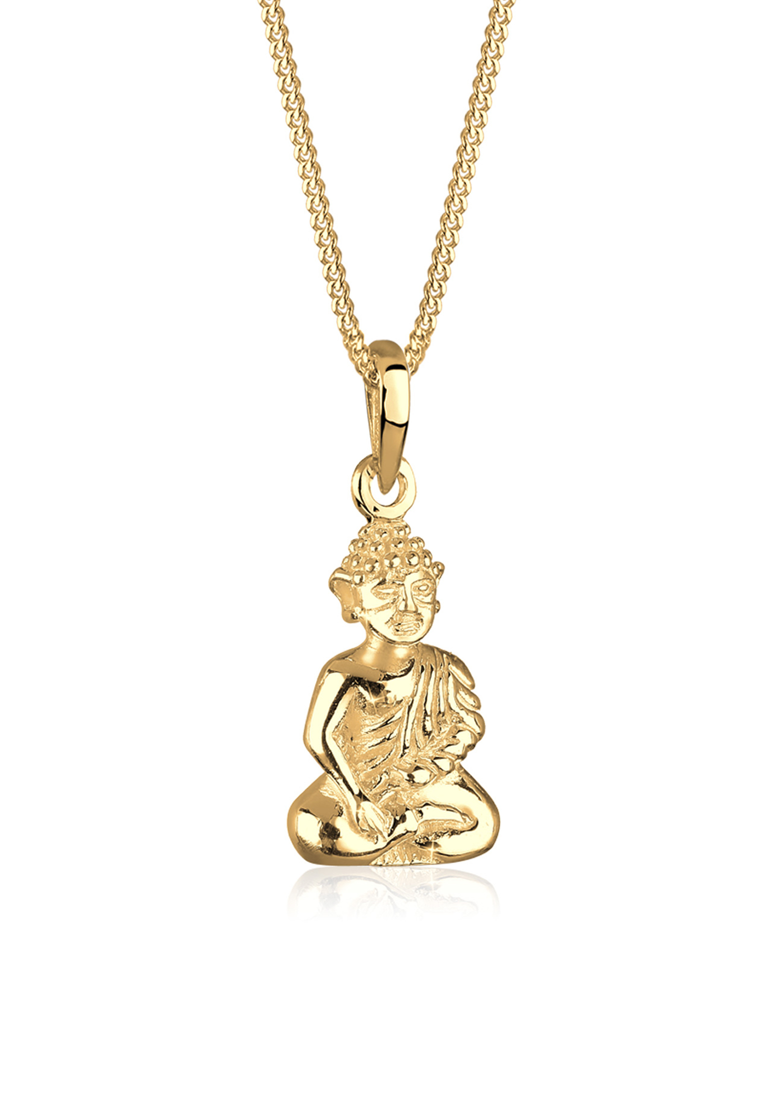 Halskette Buddha | 925 Sterling Silber vergoldet