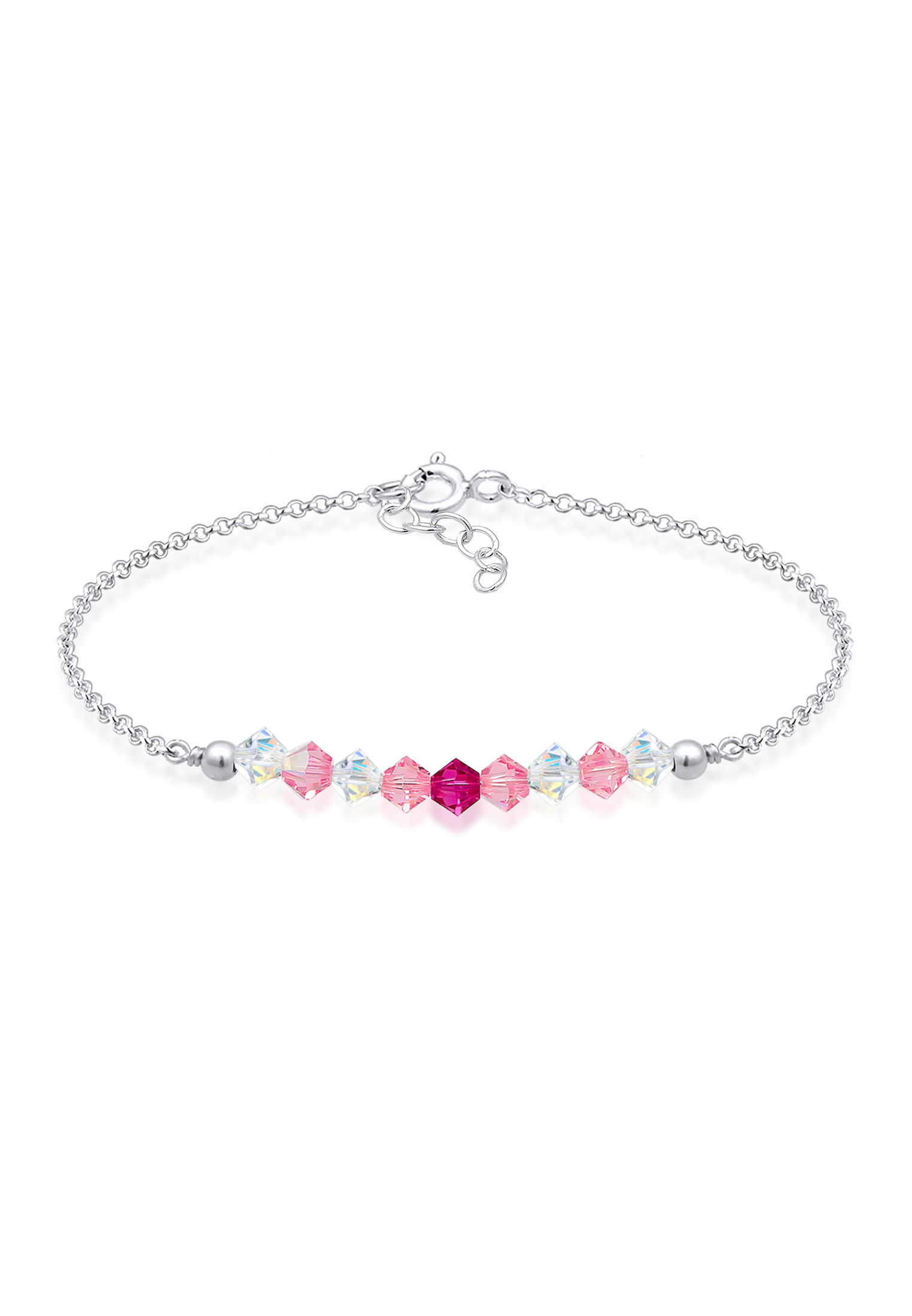 Armband | Kristall ( Pink ) | 925er Sterling Silber