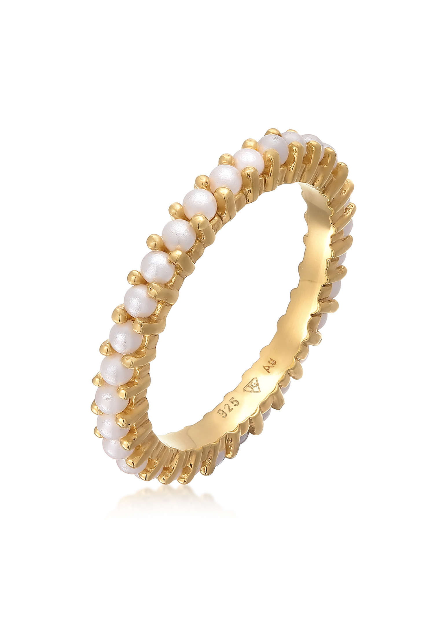 Ring Memoire Glasperlen | 925er Sterling Silber