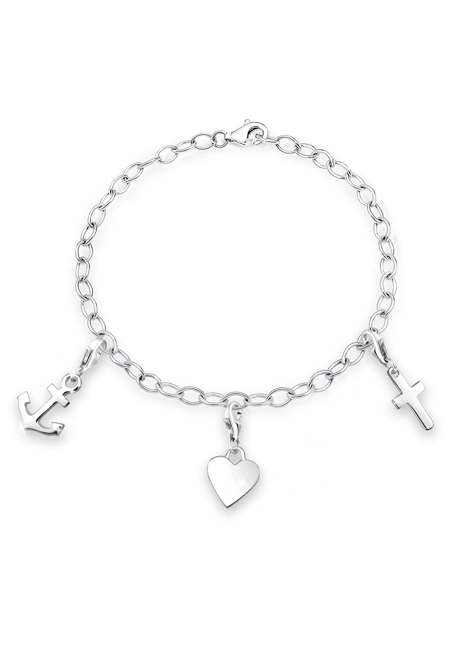 Glieder-Bettelarmband Anker | 925er Sterling Silber