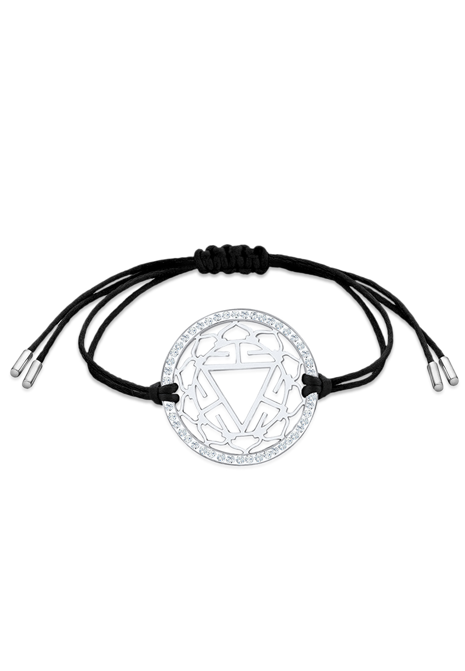 Armband Chakra | Kristall ( Weiß ) | 925er Sterling Silber