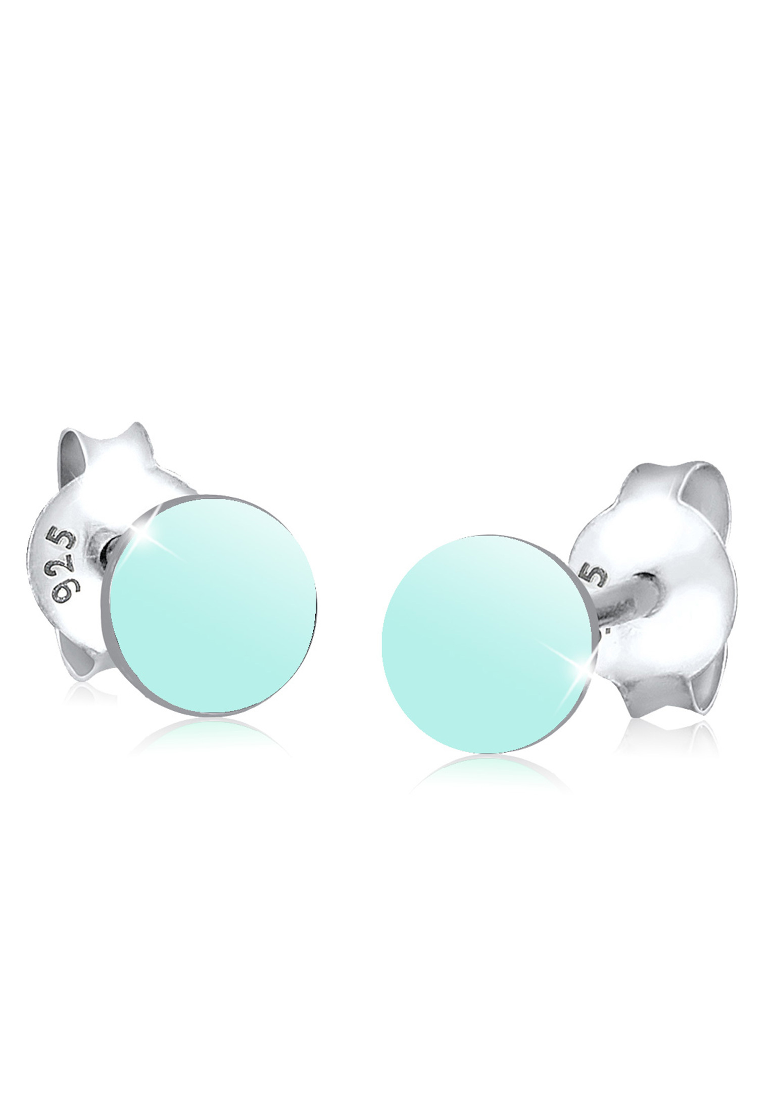 Ohrstecker Geo Plättchen | 925er Sterling Silber