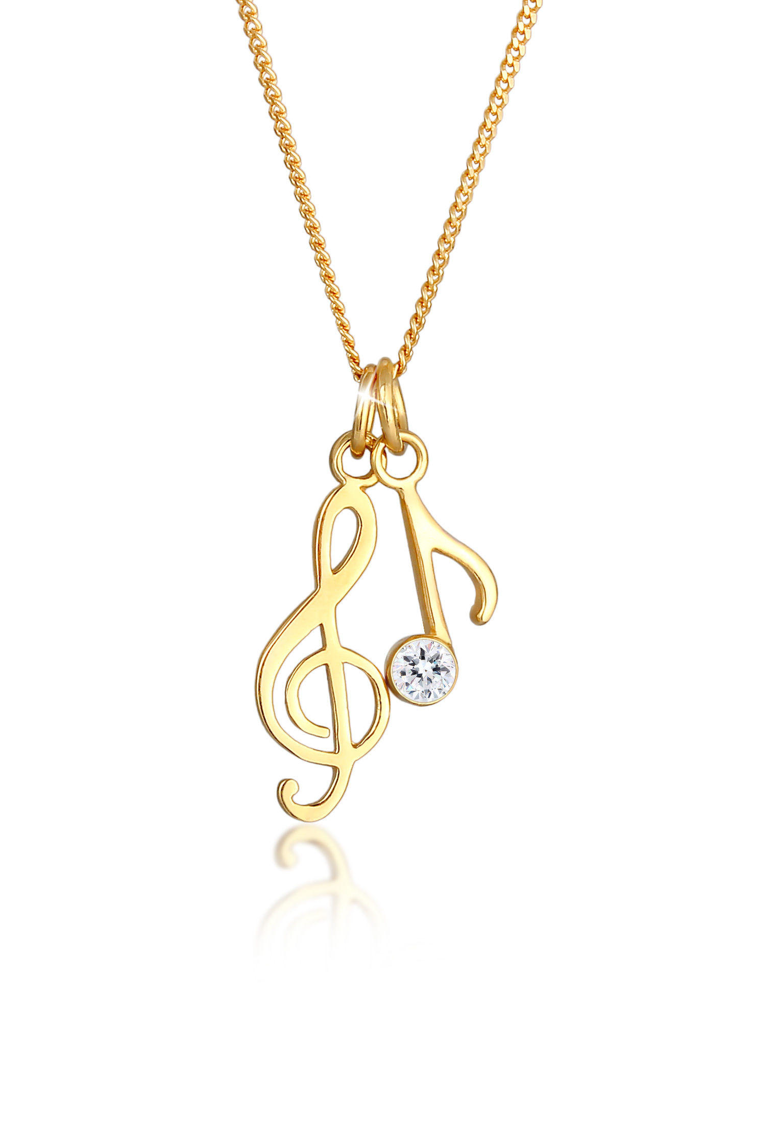 Halskette | Kristall ( Weiß ) | 925er Sterling Silber
