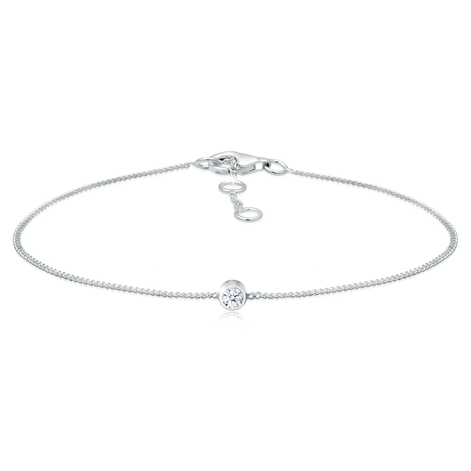 Armband | Diamant ( Weiß, 0,06 ct ) | 925er Sterling Silber