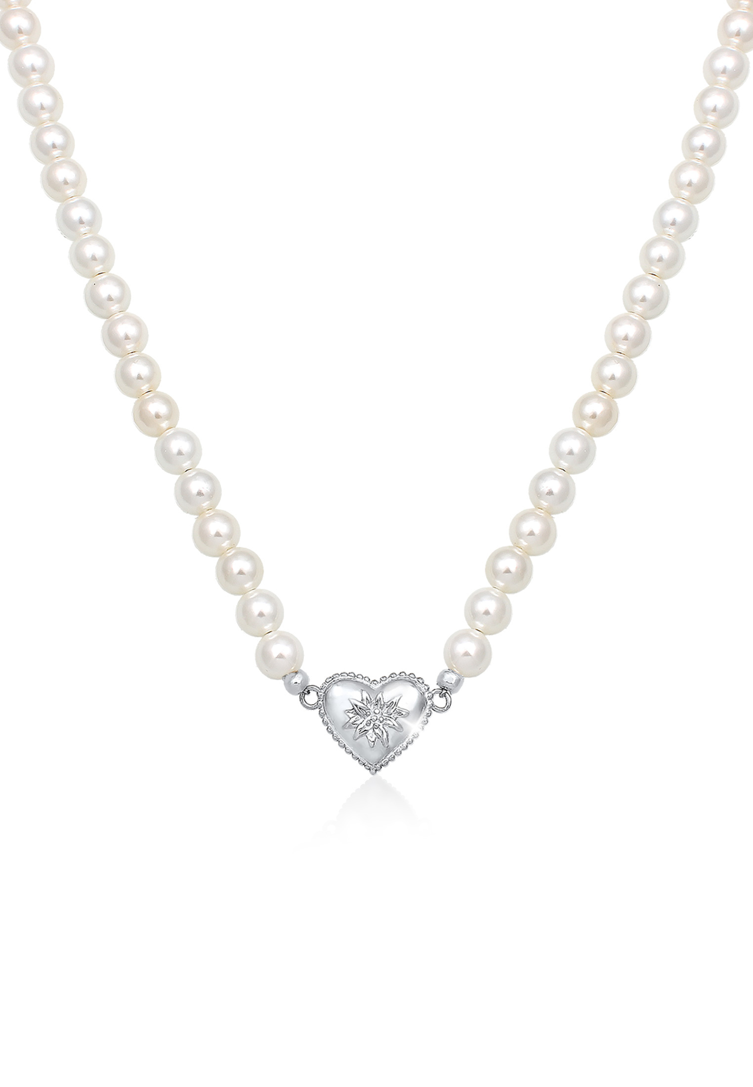Halskette Edelweiss | Perle | 925er Sterling Silber