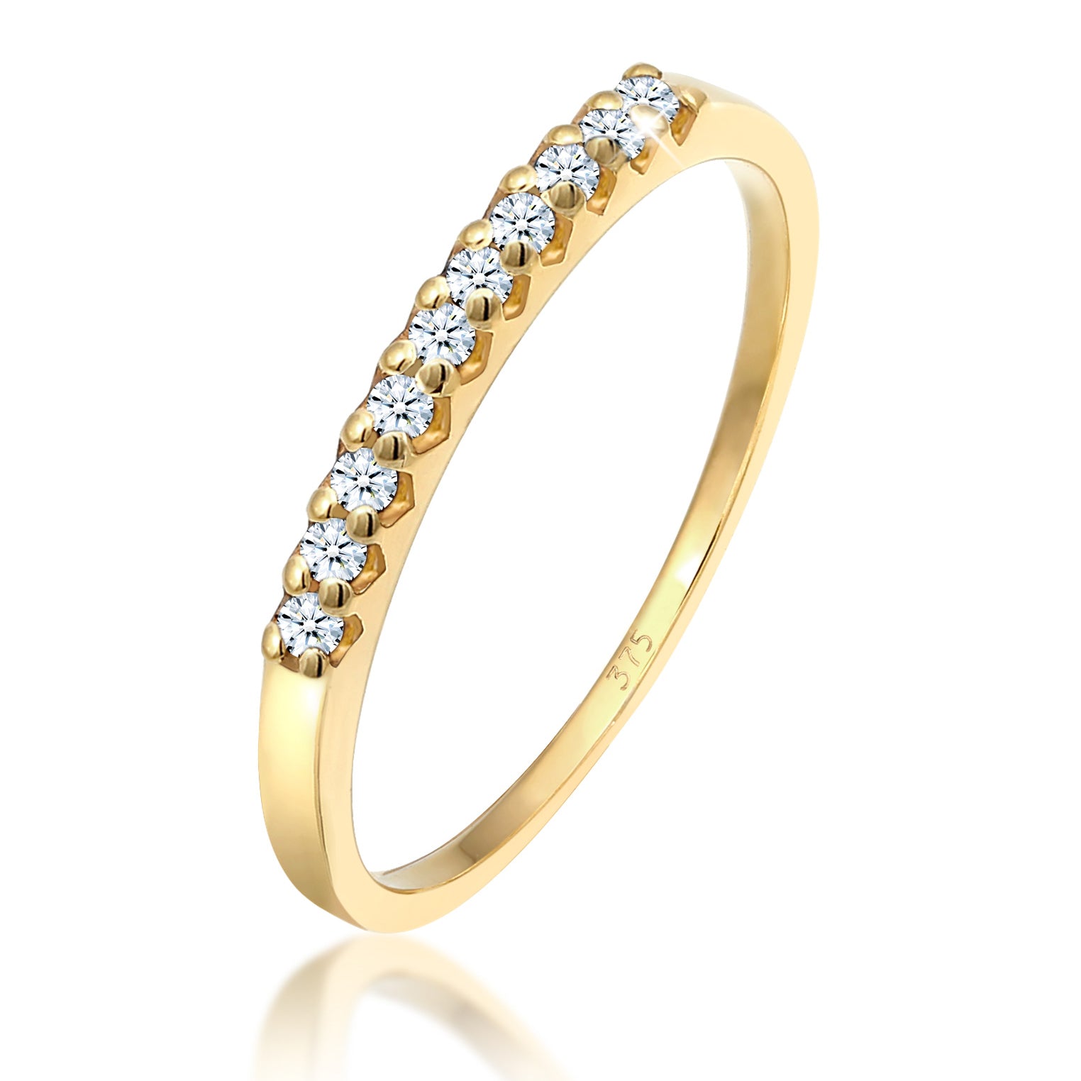Bandring | Diamant ( Weiß, 0,15 ct ) | 375 Gelbgold