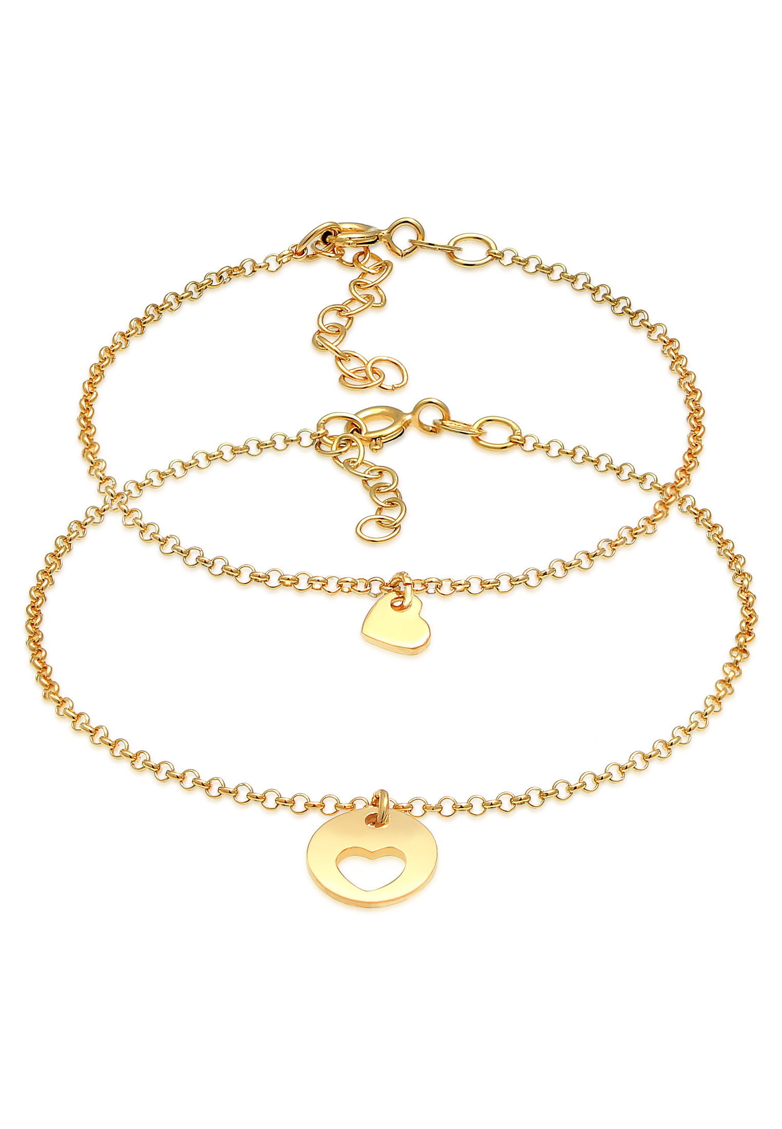Mutter-Kind-Armbandset | 925er Sterling Silber