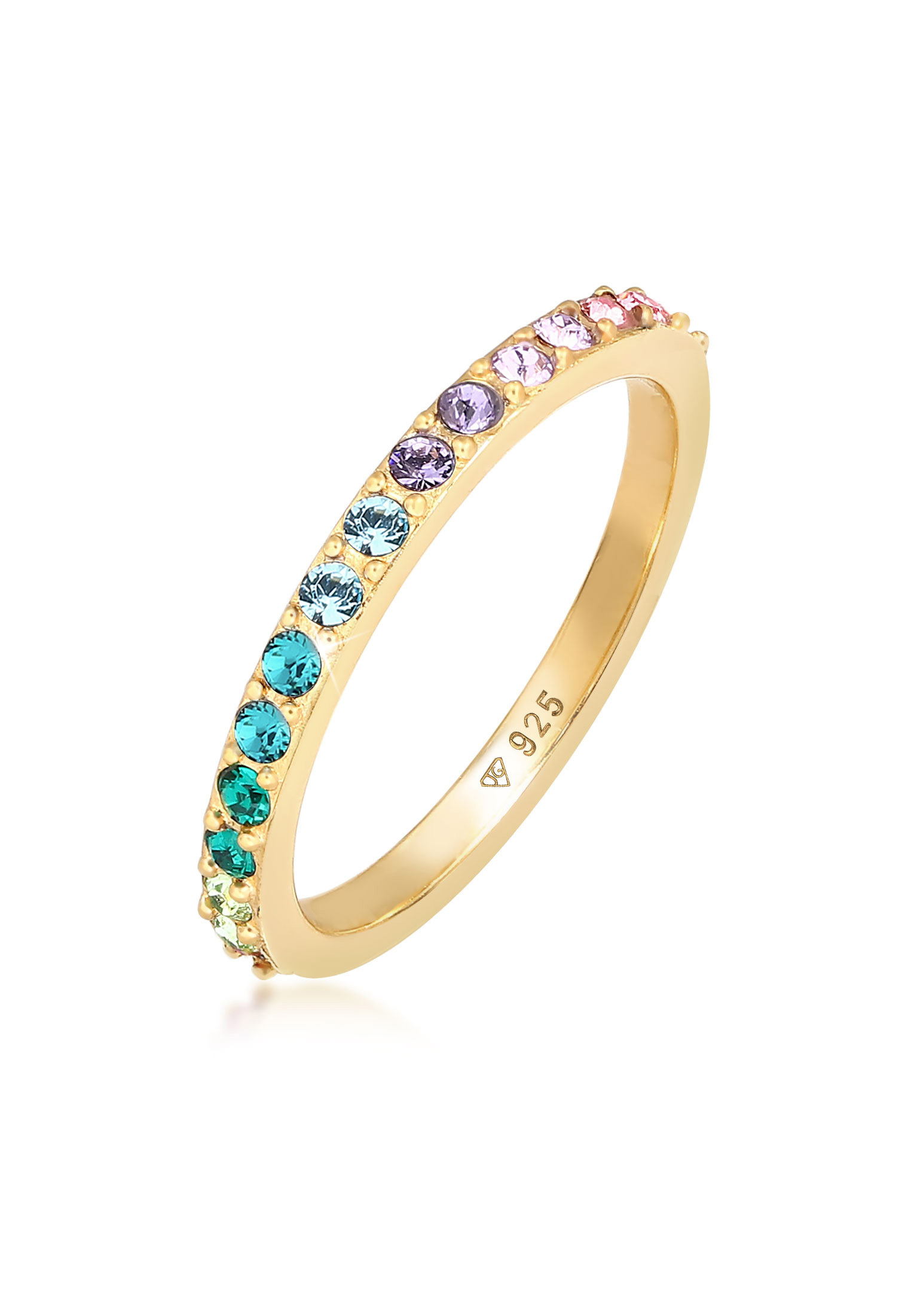 Bandring | Kristall (Bunt) | 925er Sterling Silber