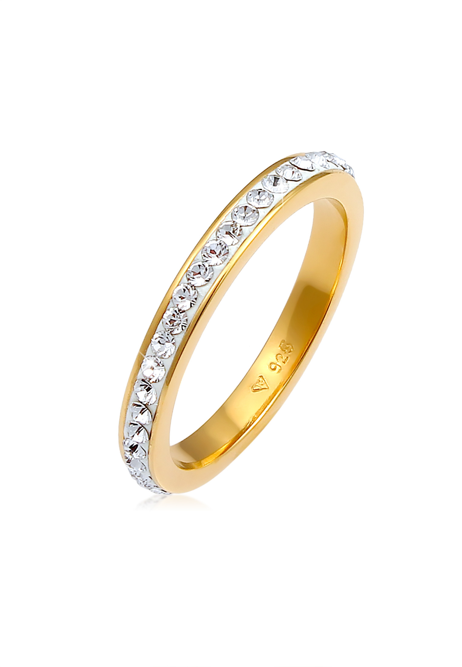 Bandring | Kristall ( Weiß ) | 925er Sterling Silber