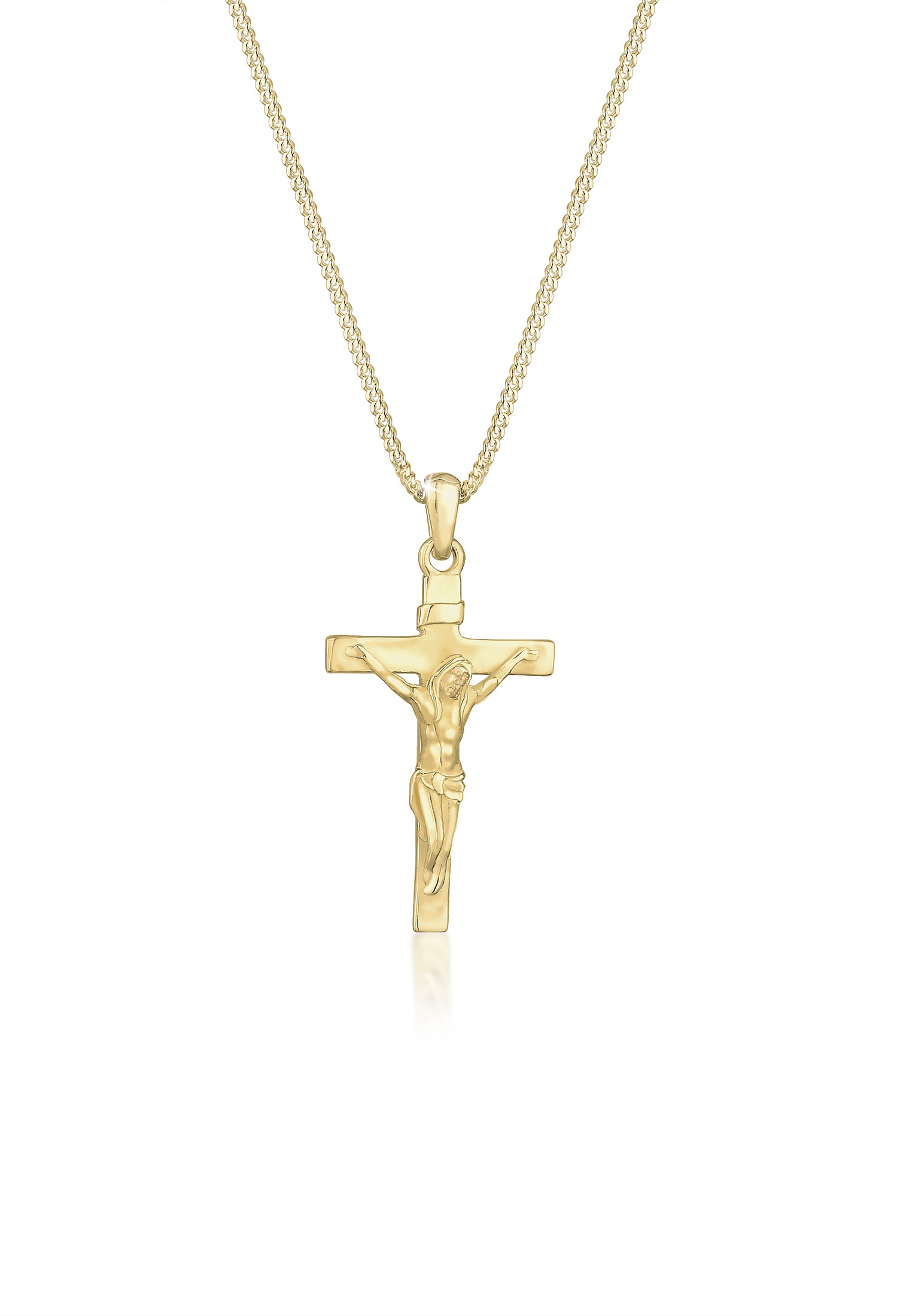 Halskette Kreuz | 375 Gelbgold