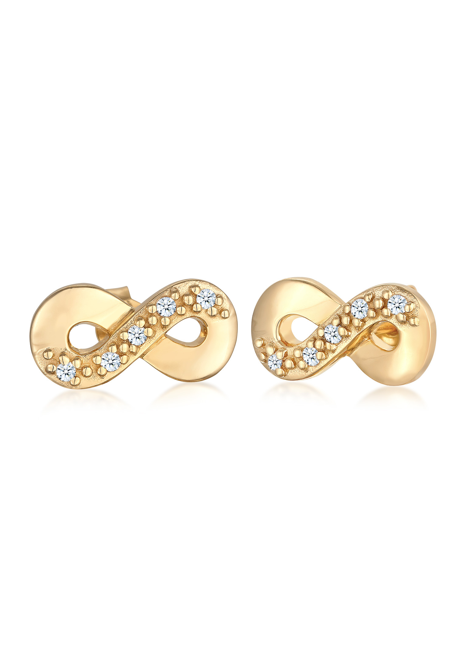 Ohrstecker Infinity | Diamant (Weiß, 0.15 ct.) | 925er Sterling Silber