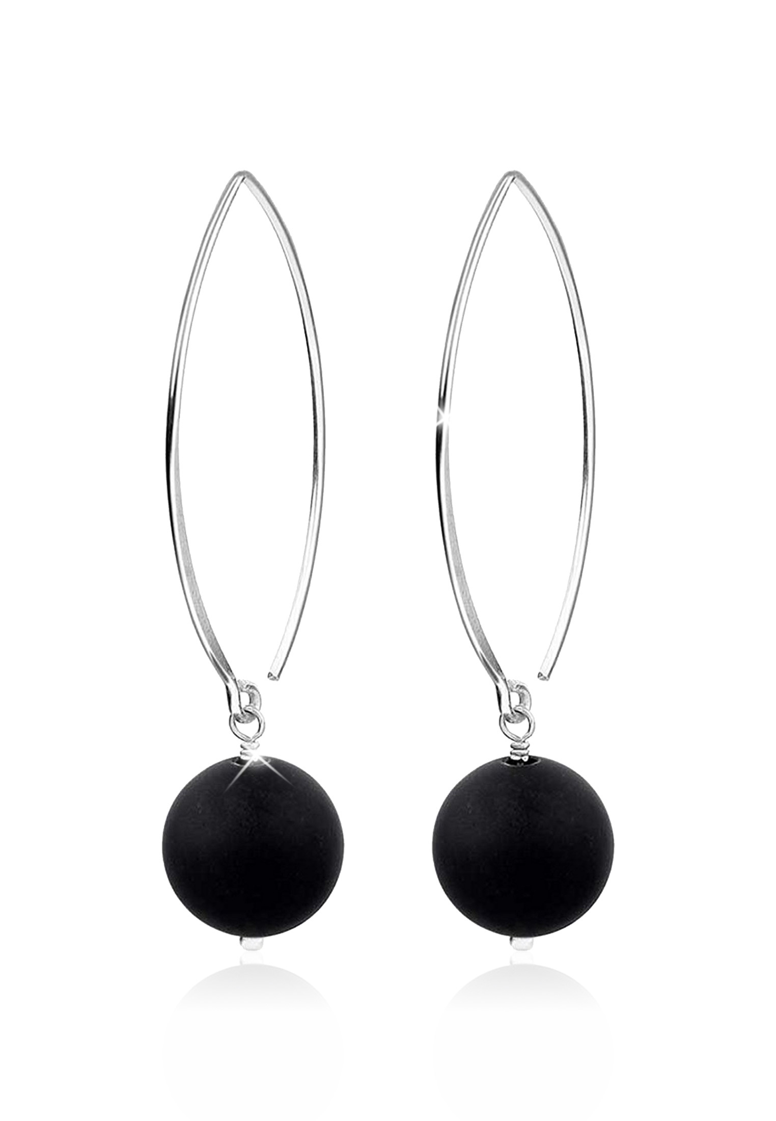 Ohrhänger | Onyx ( Schwarz ) | 925er Sterling Silber