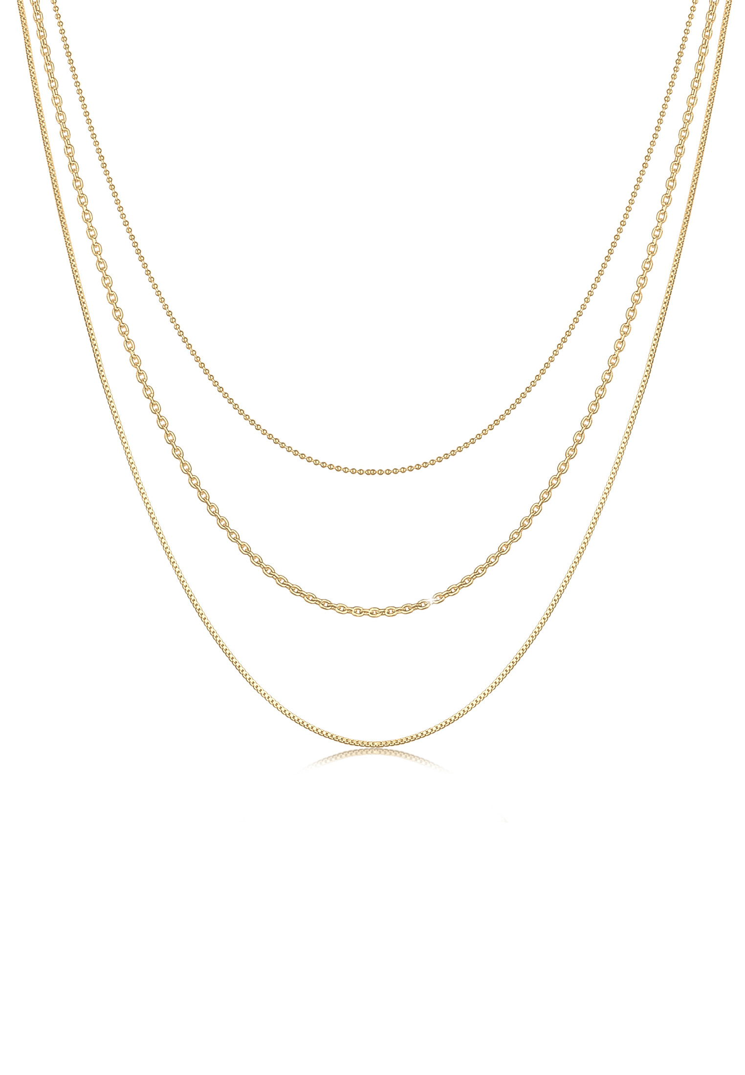 Layer-Halskette Basic Chains | 925er Sterling Silber