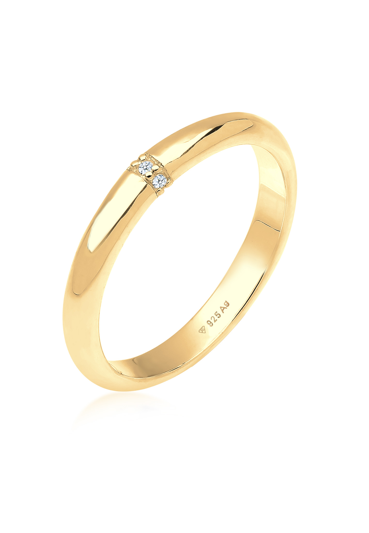 Verlobungsring | Diamant (Weiß, 0,045 ct) | 925er Sterling Silber
