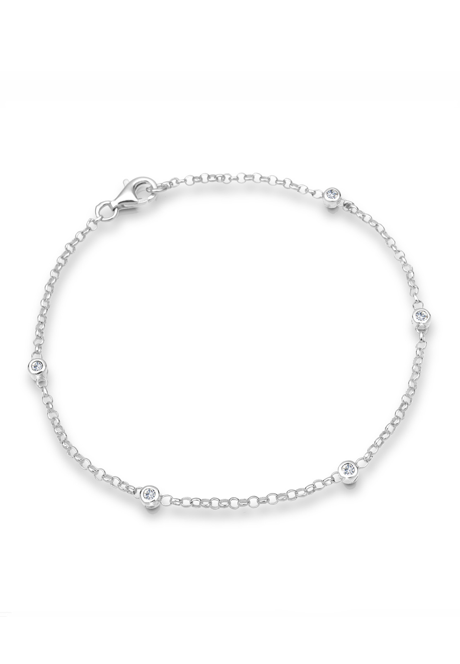 Armband | Kristall ( Weiß ) | 925er Sterling Silber