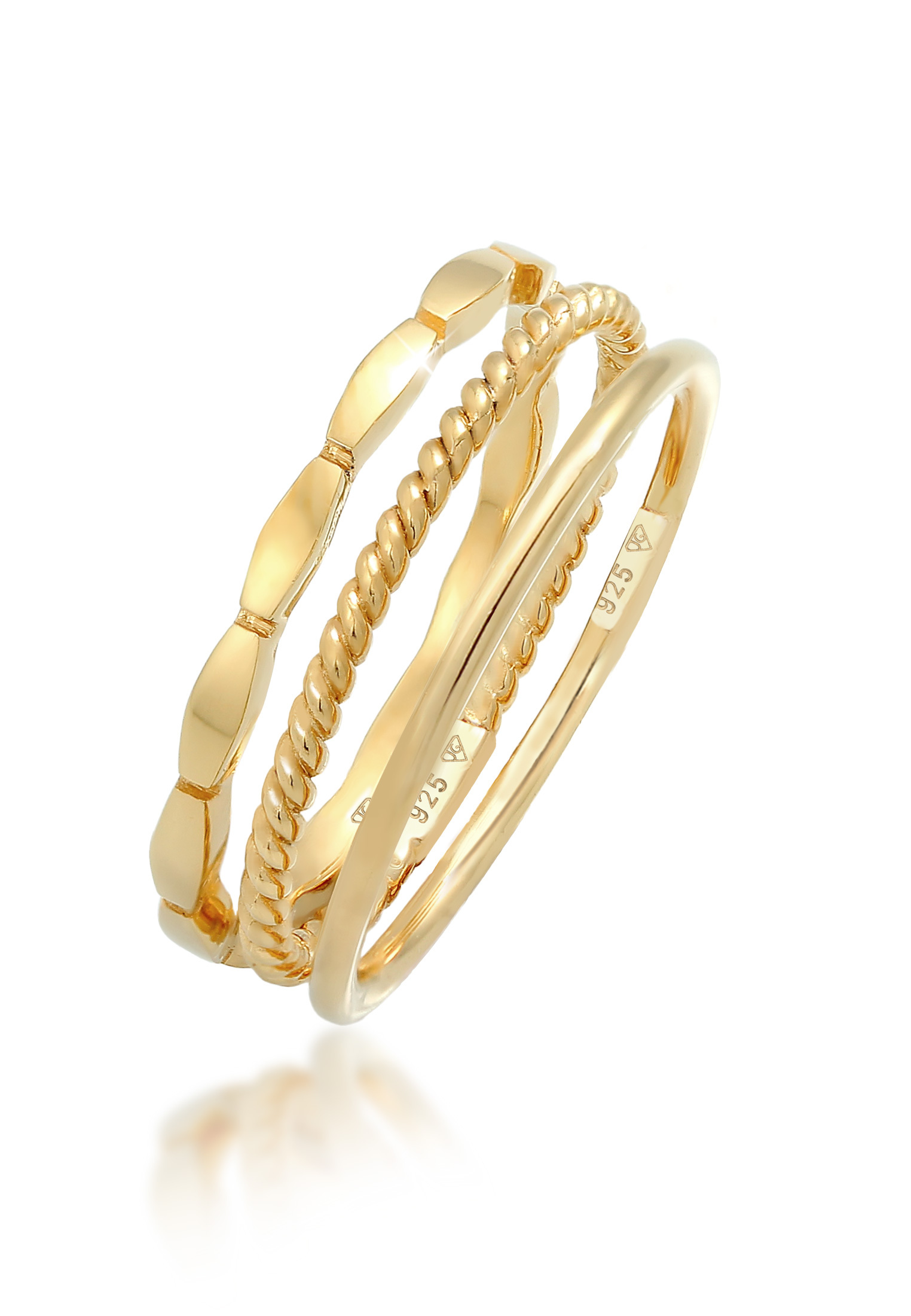 Ringset Geo | 925er Sterling Silber